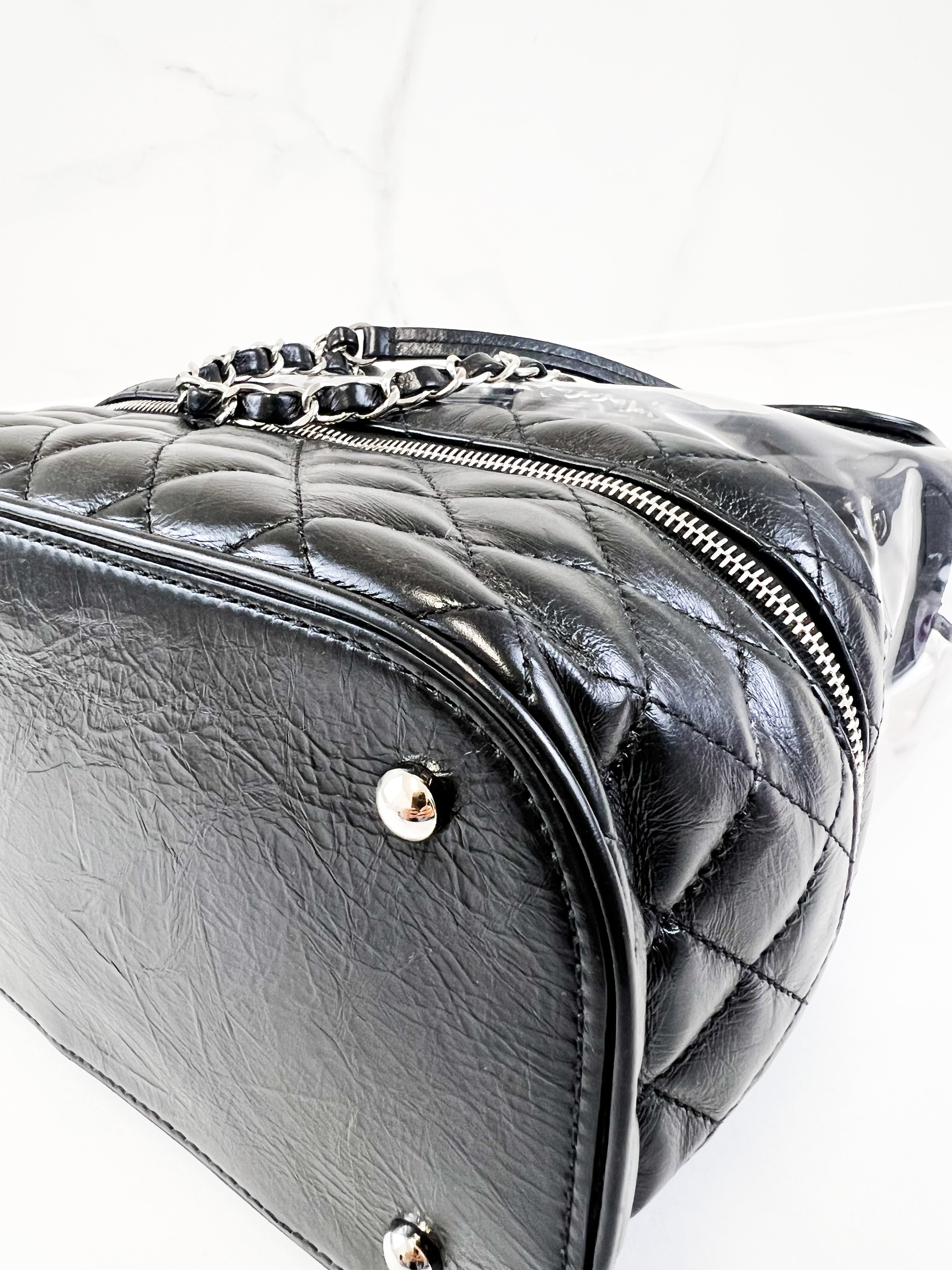 Chanel Transparent Shoulder Bag PVC/Leather