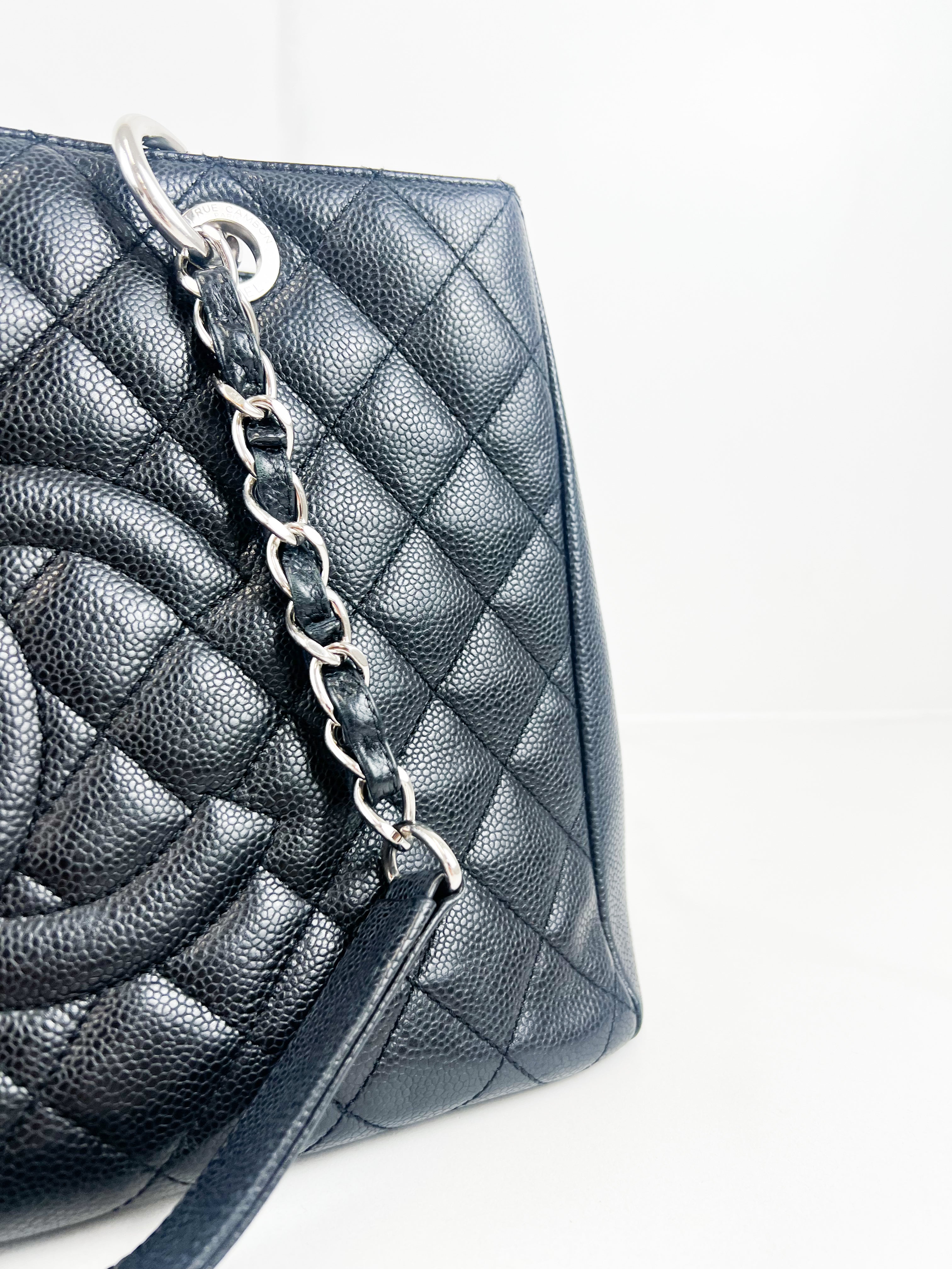 Chanel CC Black Caviar GST Tote