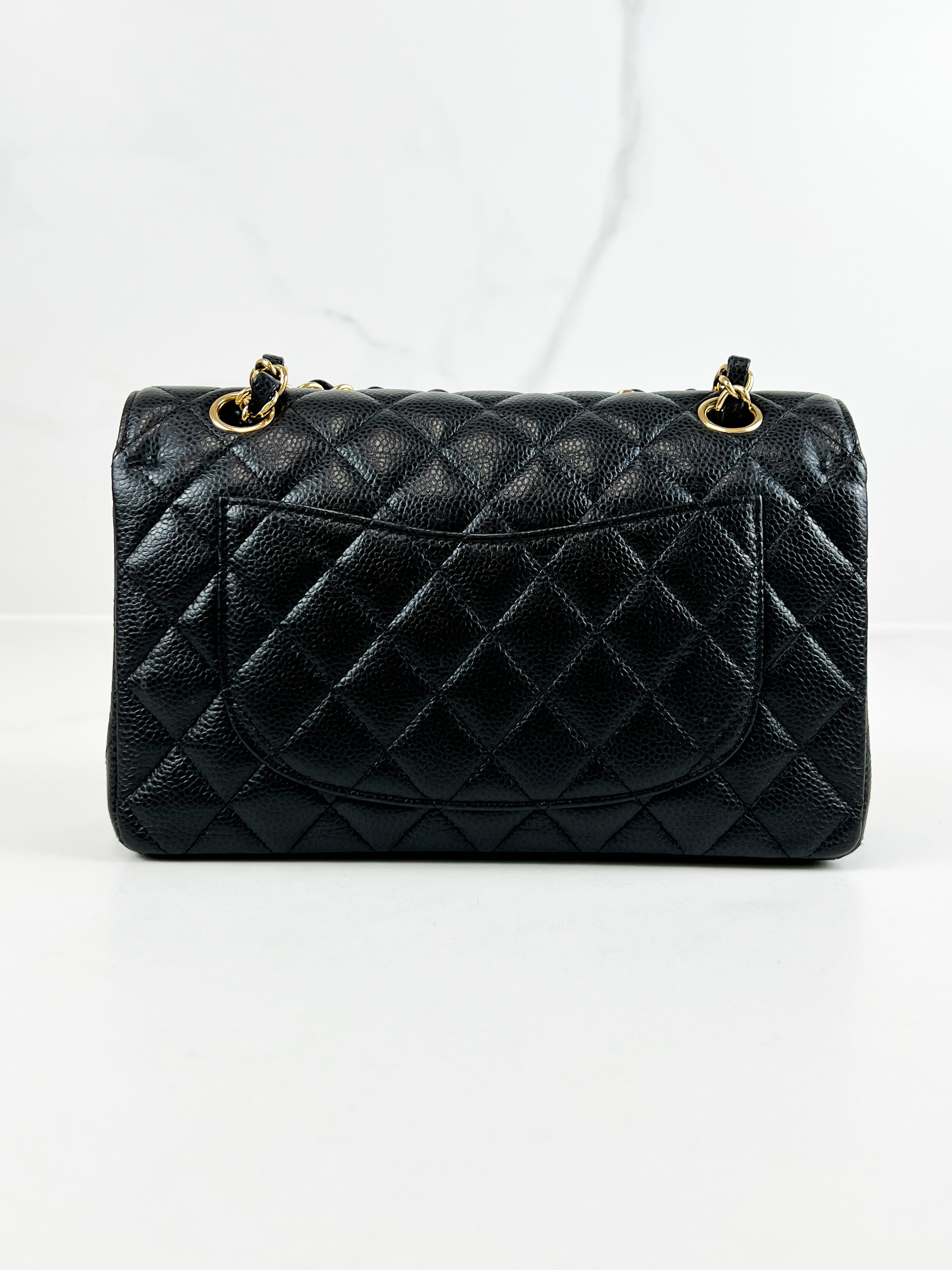 Chanel Small Classic Double Flap Caviar GHW Shoulder Bag