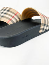 Burberry Check Slides Size 38