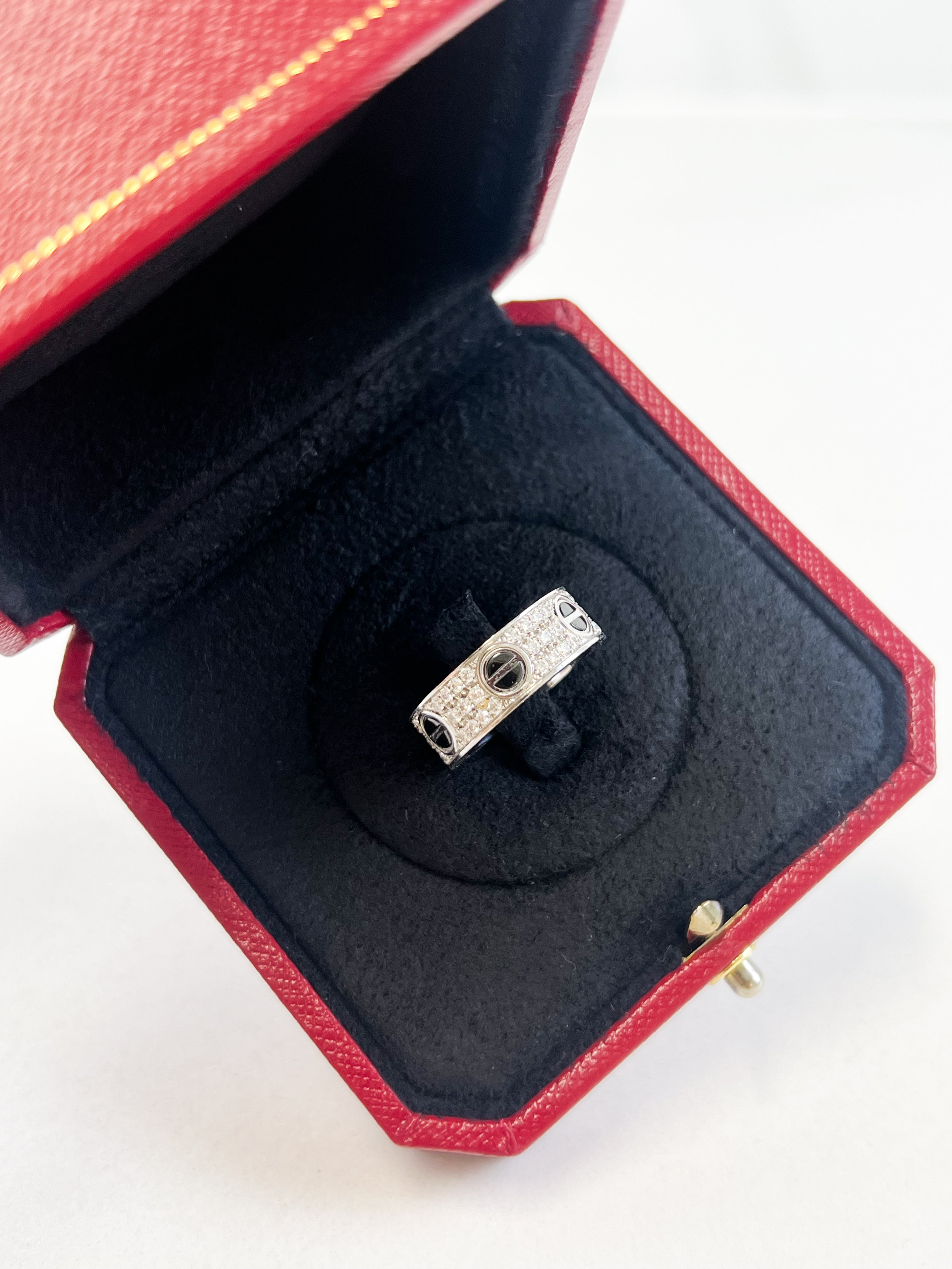 Cartier Love Ring Diamond Paved
