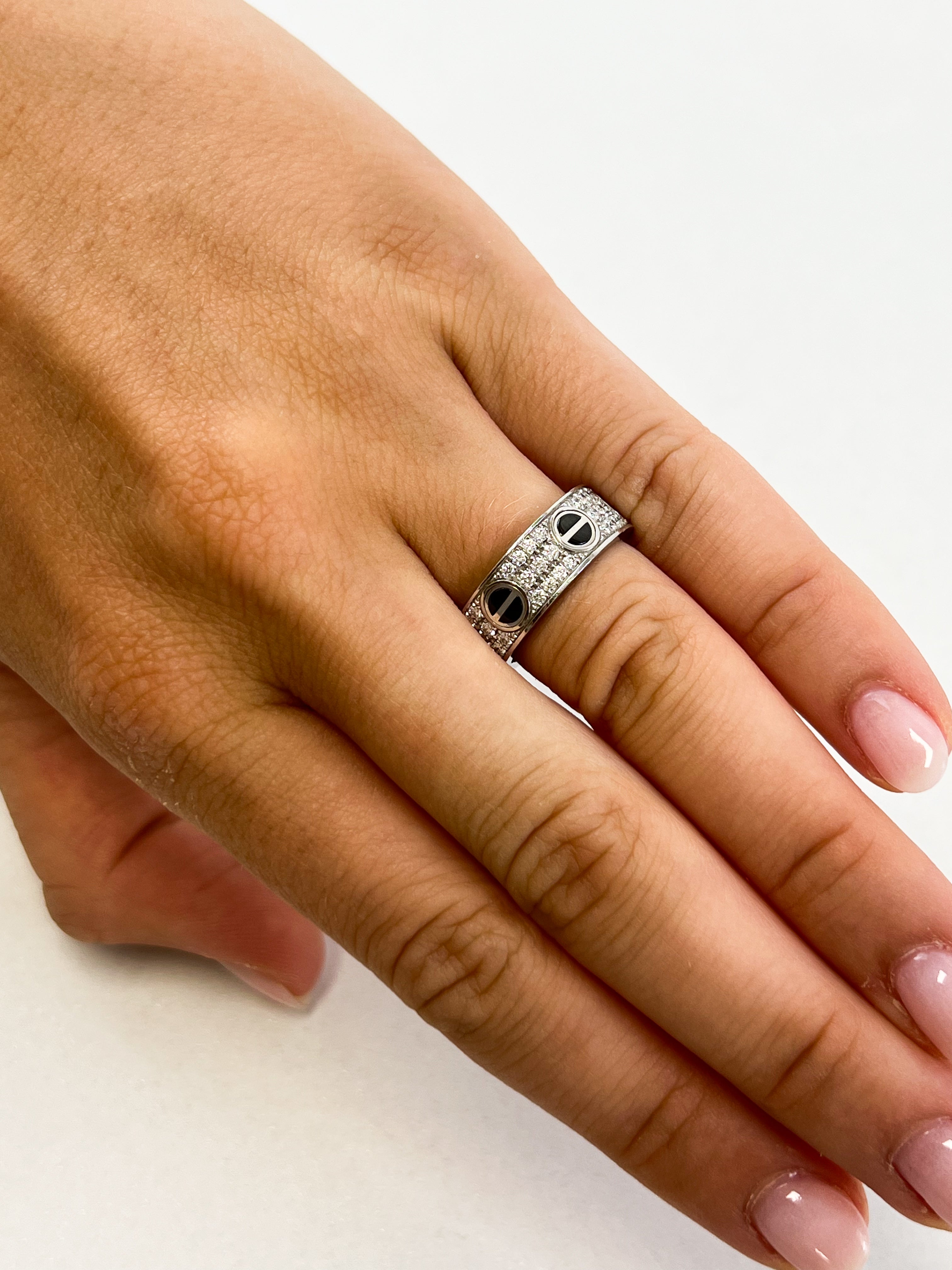 Cartier Love Ring Diamond Paved