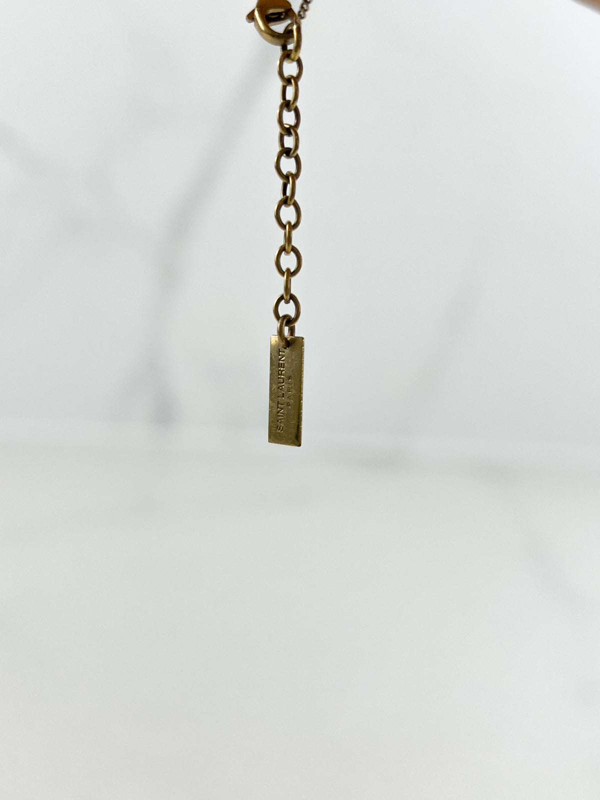 Saint Laurent Cassandre Gold Bracelet