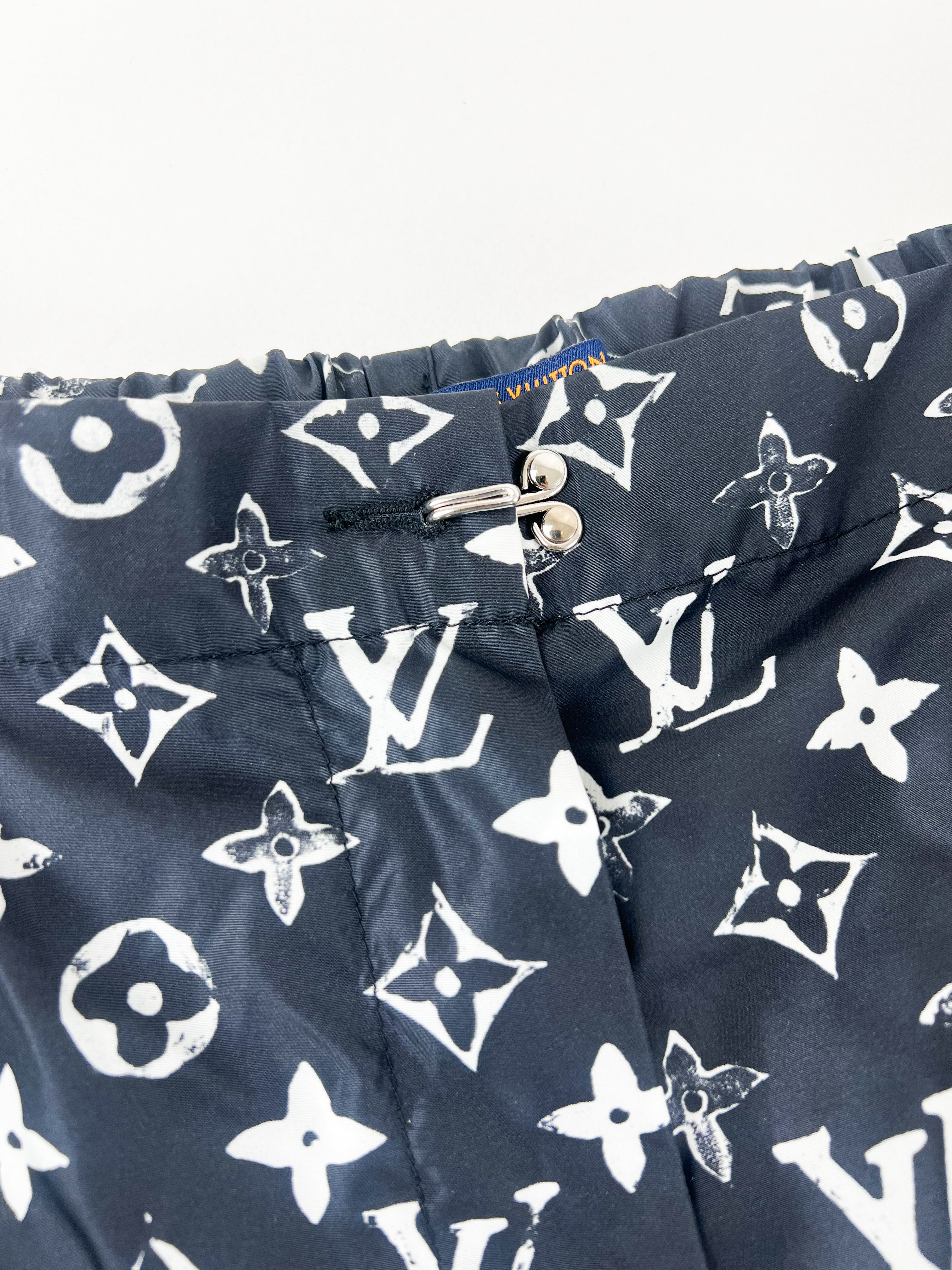 Louis Vuitton Black Stencil-effect Midnight Jogging Pants Size 36