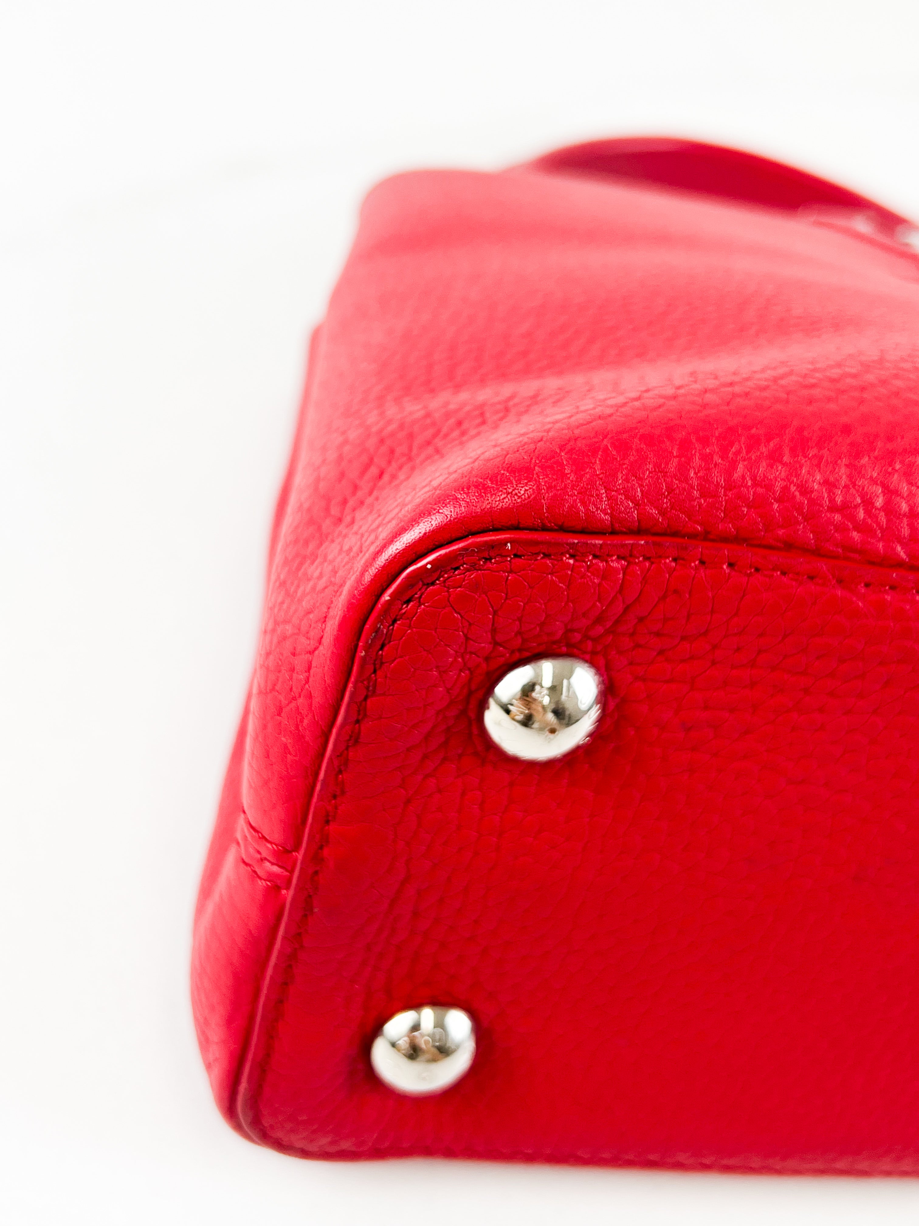 Louis Vuitton Red Capucines PM