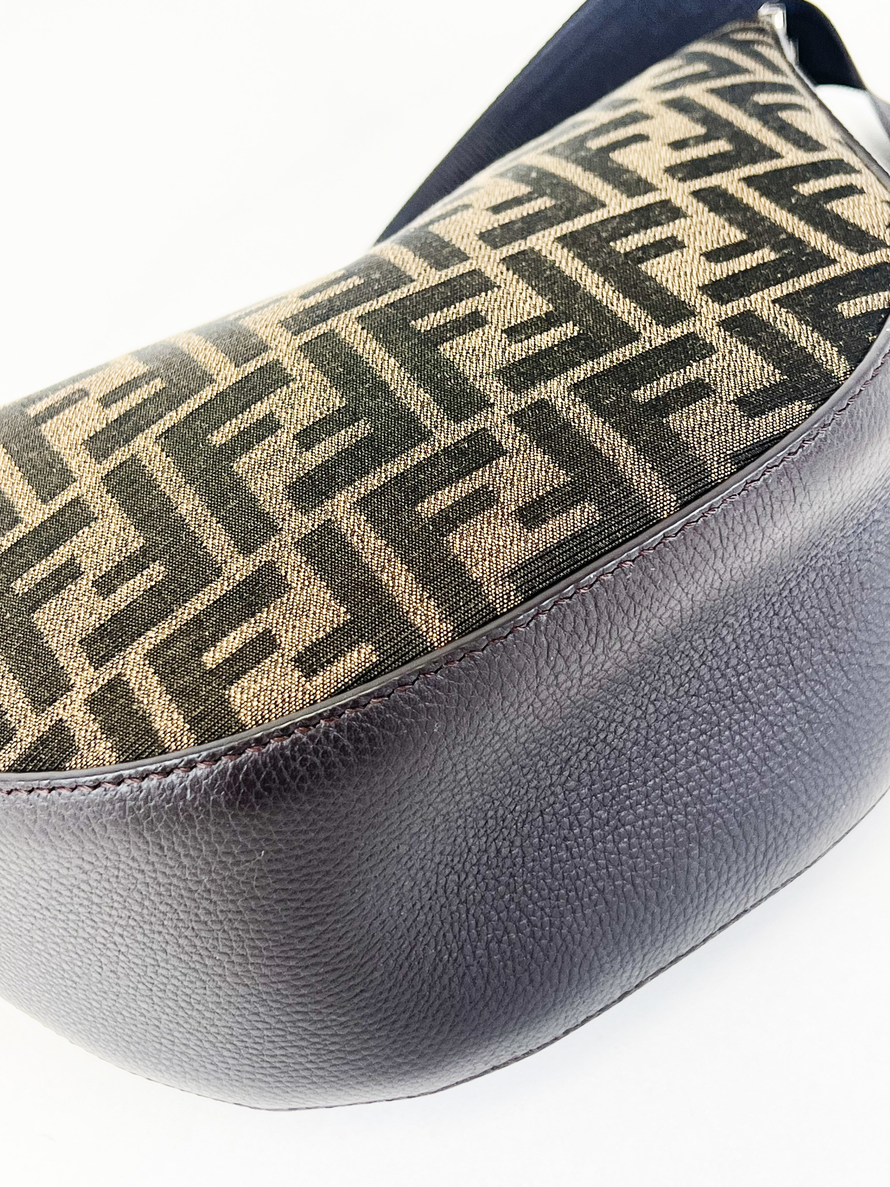 Fendi FF Jacquard Small Melon Bag