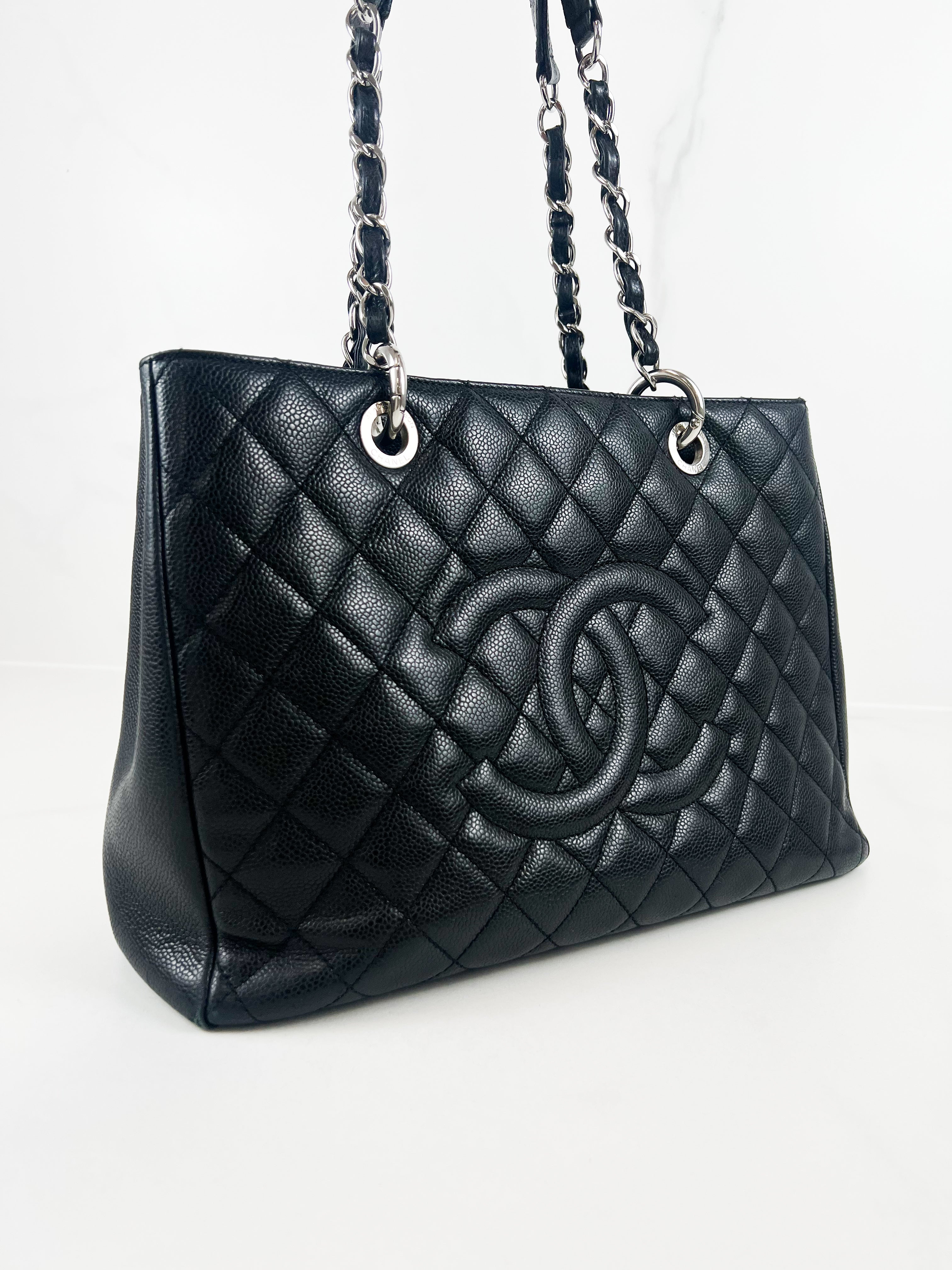 Chanel CC Black Caviar GST Tote