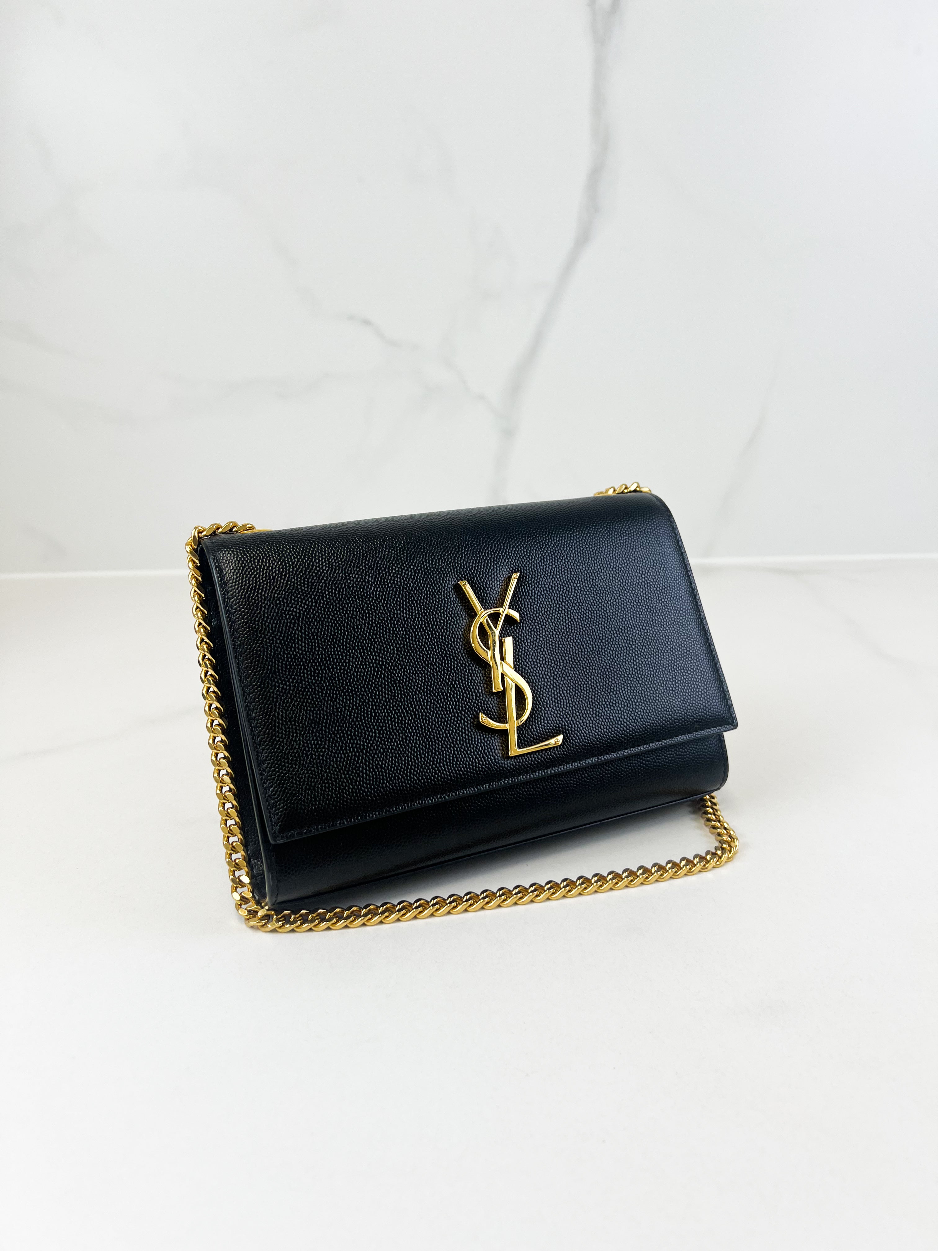 Saint Laurent Kate Small in Grain Embossed Leather