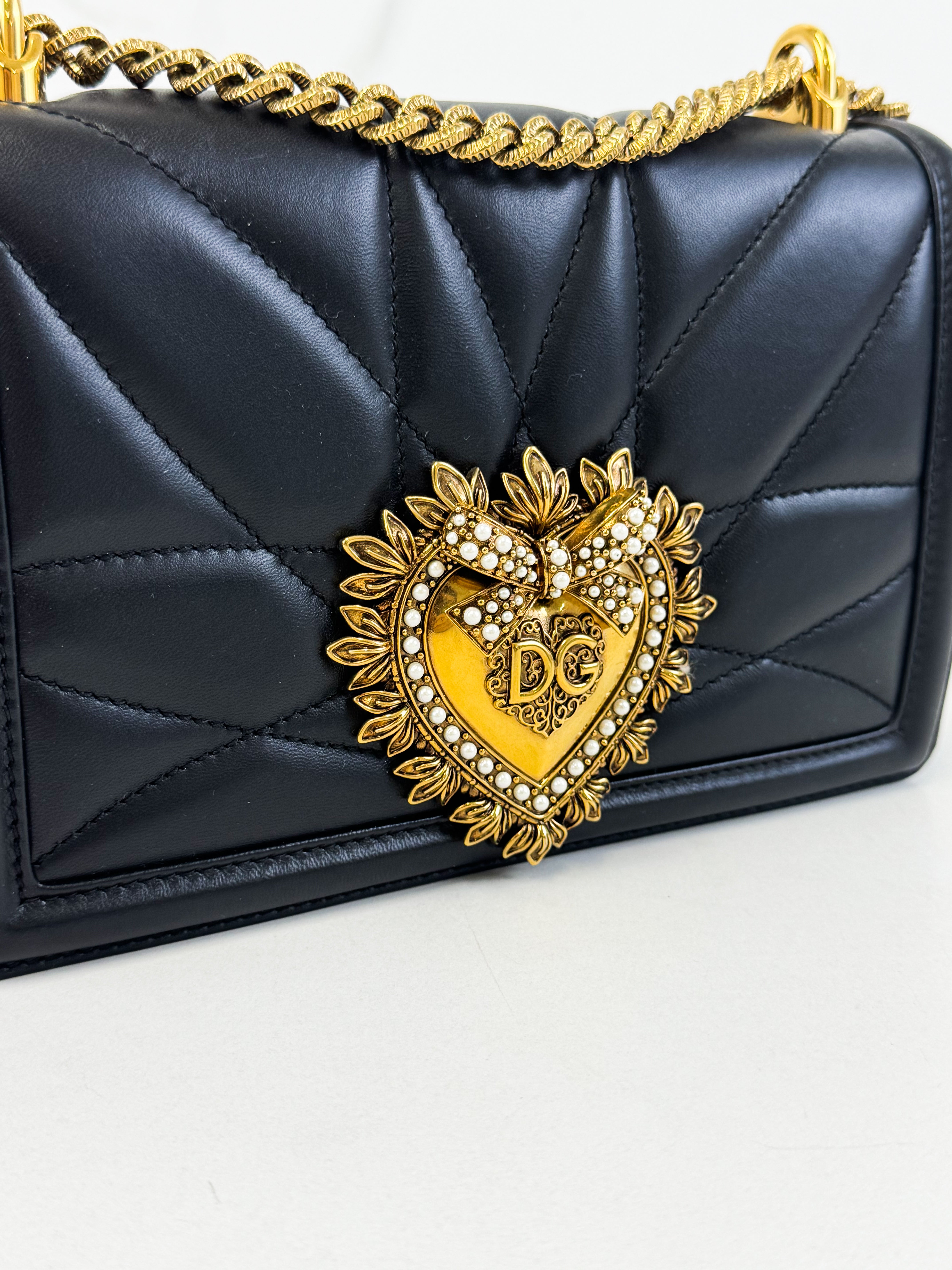 Dolce & Gabbana Medium Calfskin Devotion Shoulder Bag