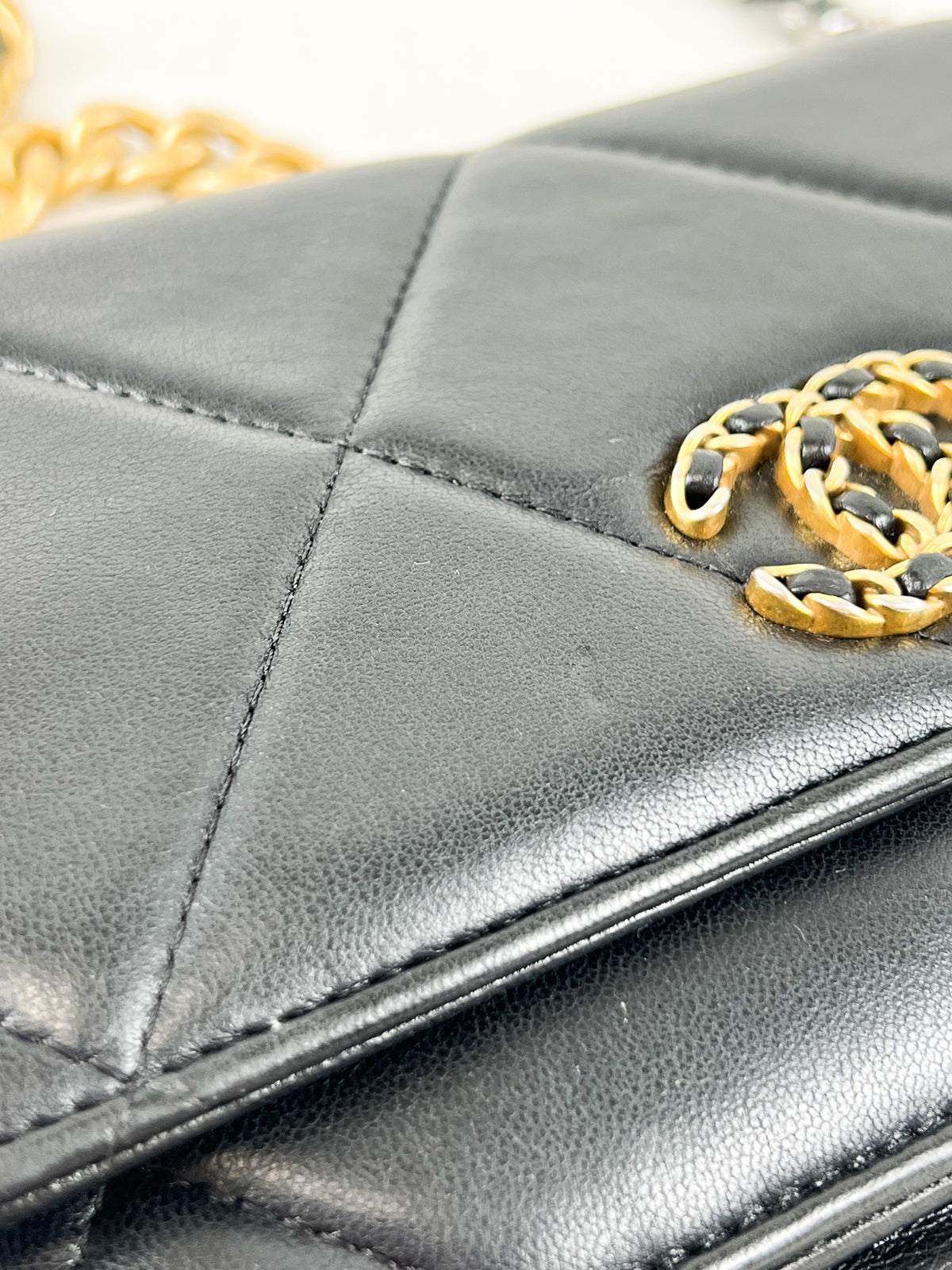 Chanel 19 Wallet on Chain WOC in Lambskin Leather