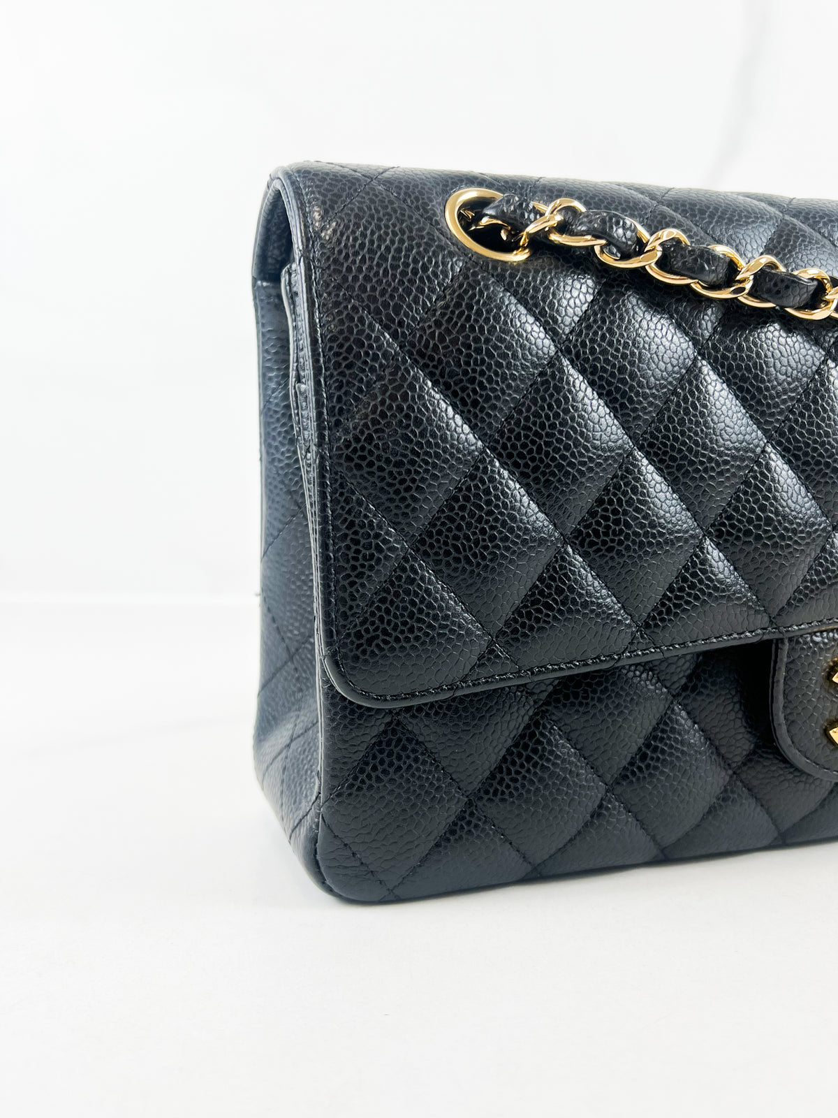 Chanel Small Classic Double Flap Caviar Shoulder Bag