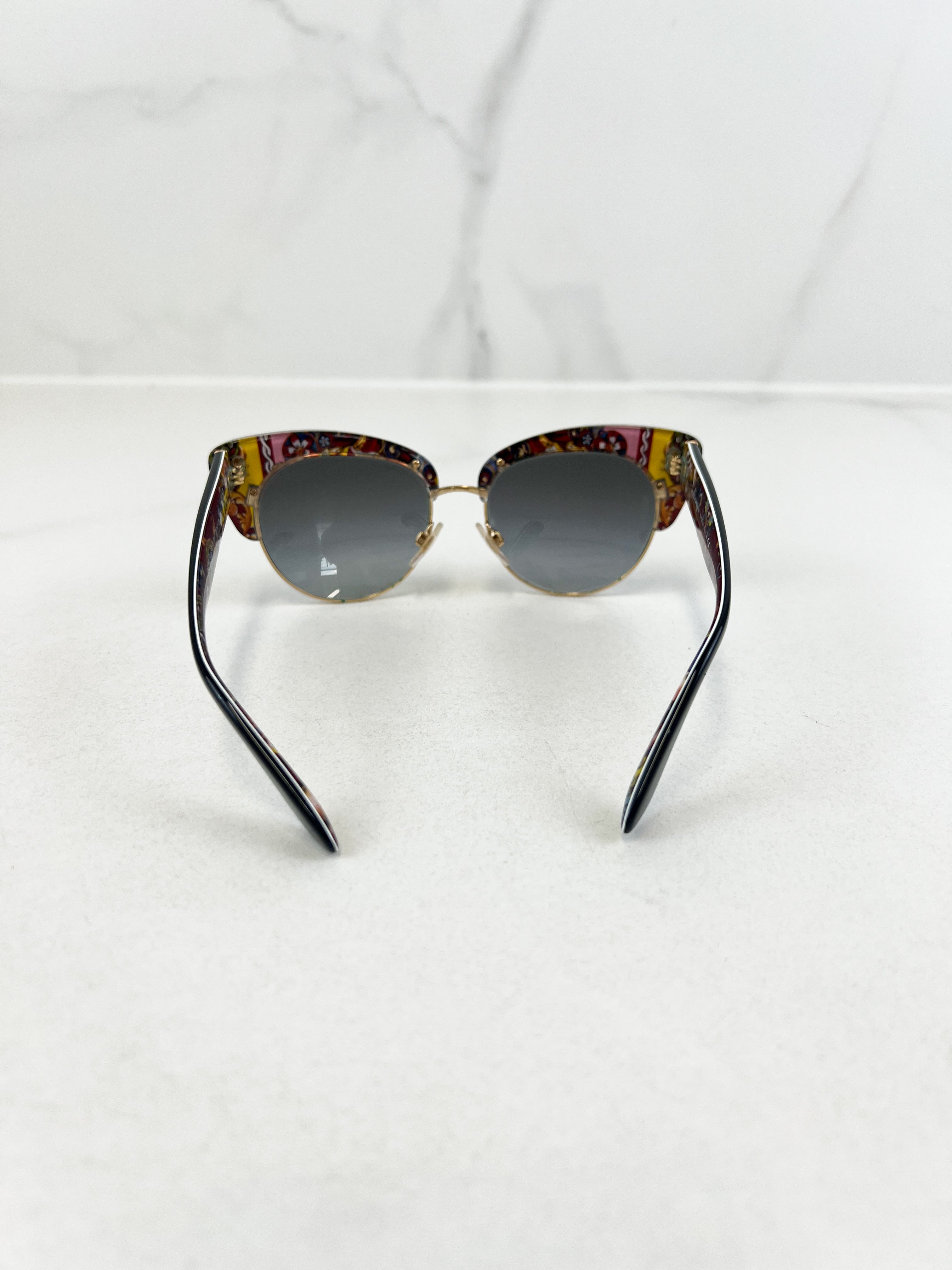 Dolce & Gabbana Black Cat Eye Sunglasses