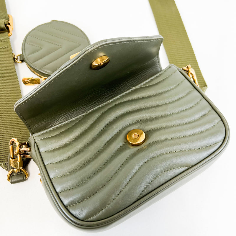 Louis Vuitton Khaki New Wave Chain Shoulder Bag
