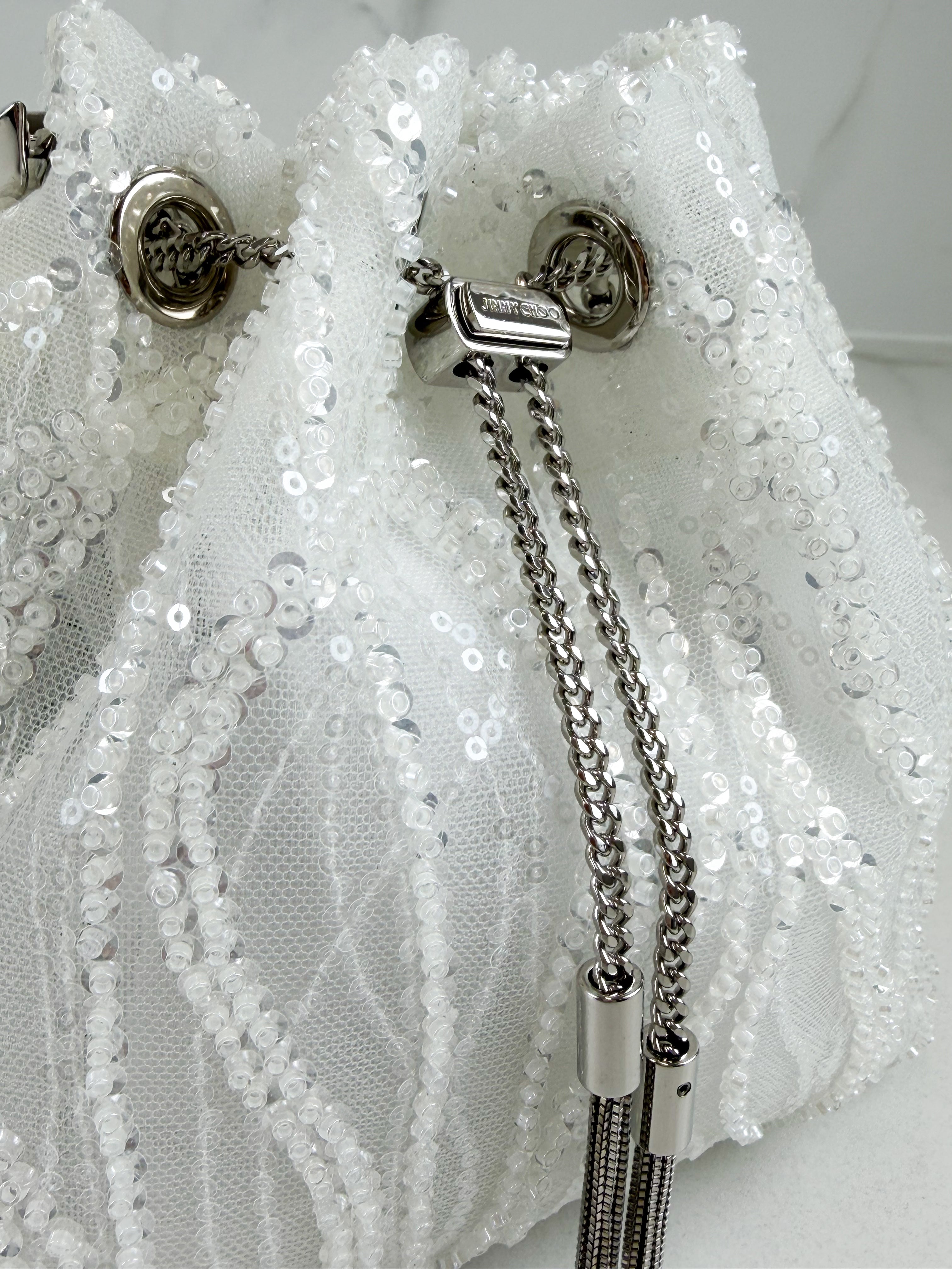 Jimmy Choo Bon Bon Sequinned Top Handle Bag