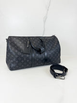 Louis Vuitton Keepall Bandouliere 45 in Monogram Eclipse