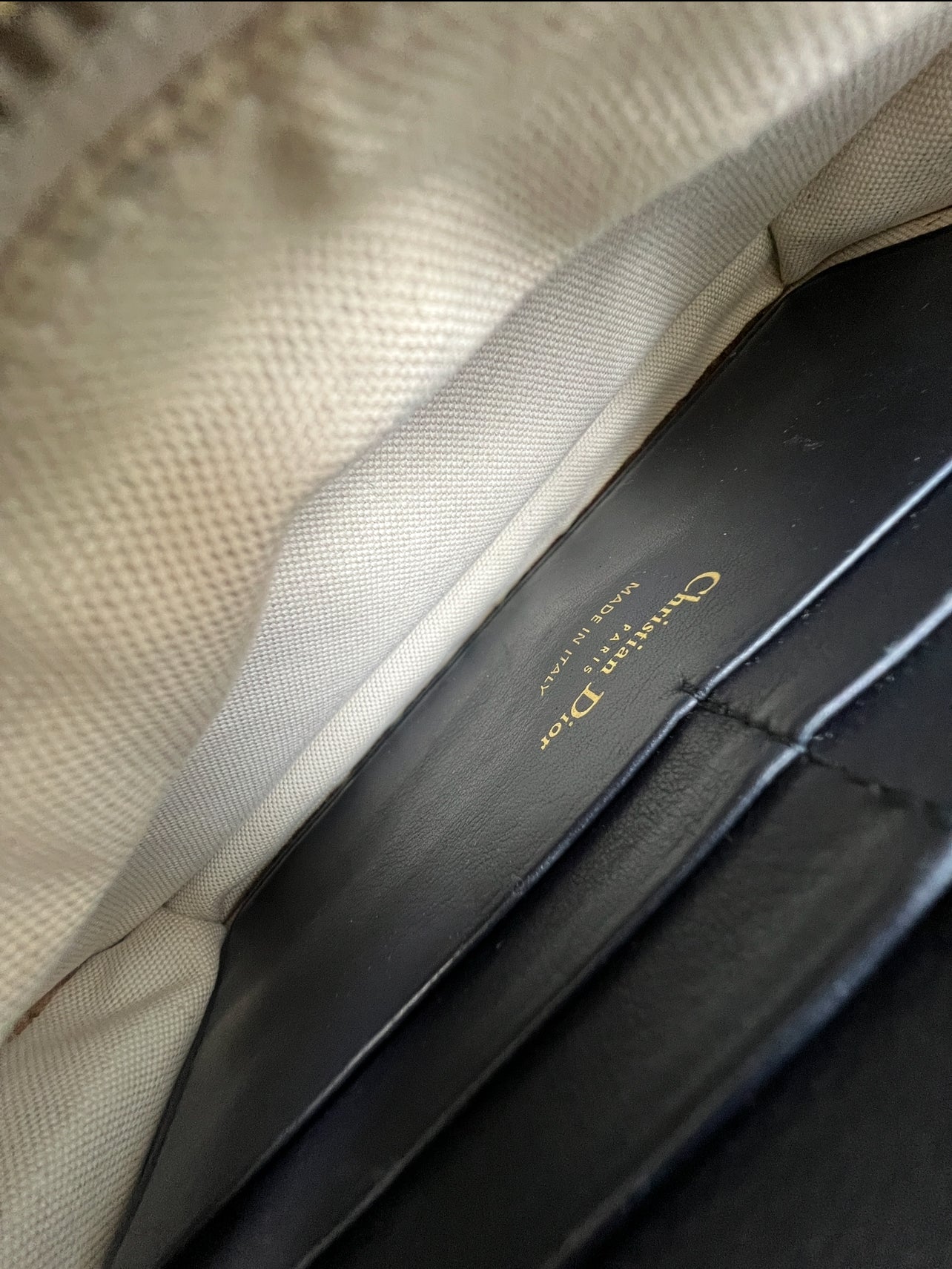 Christian Dior Medium Saddle Pouch with Chain