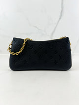 Louis Vuitton Black Liv Pochette Monogram Empreinte Bag
