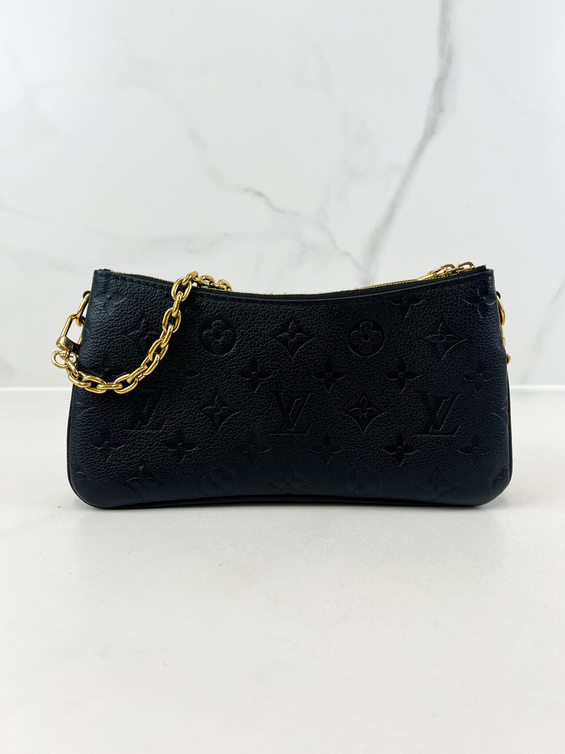 Louis Vuitton Black Liv Pochette Monogram Empreinte Bag
