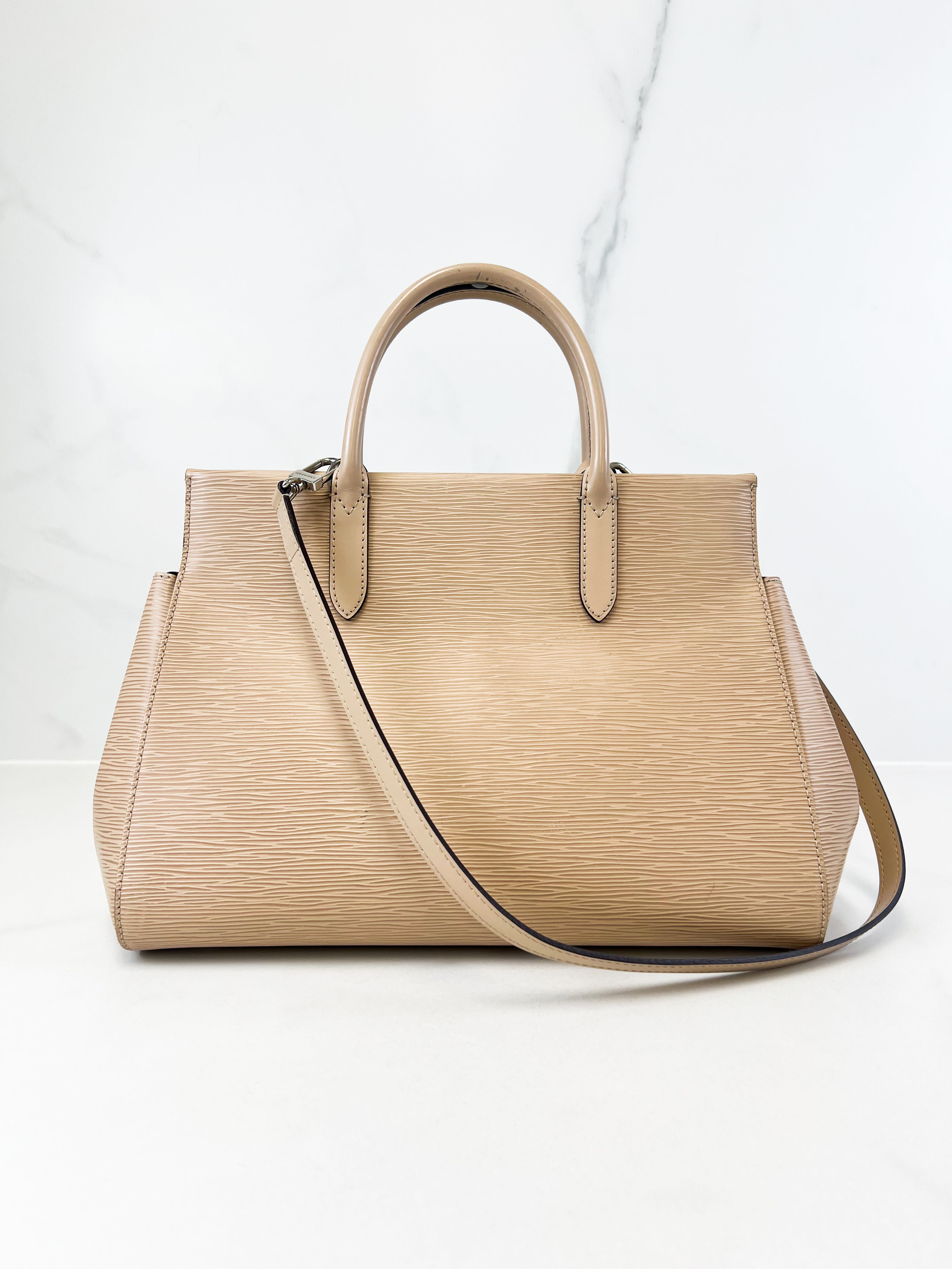 Louis Vuitton Marly MM Bag in Dune Epi Leather