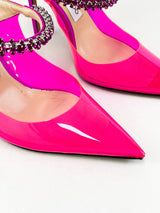 Jimmy Choo Bing 100 Pink Mule Size 40