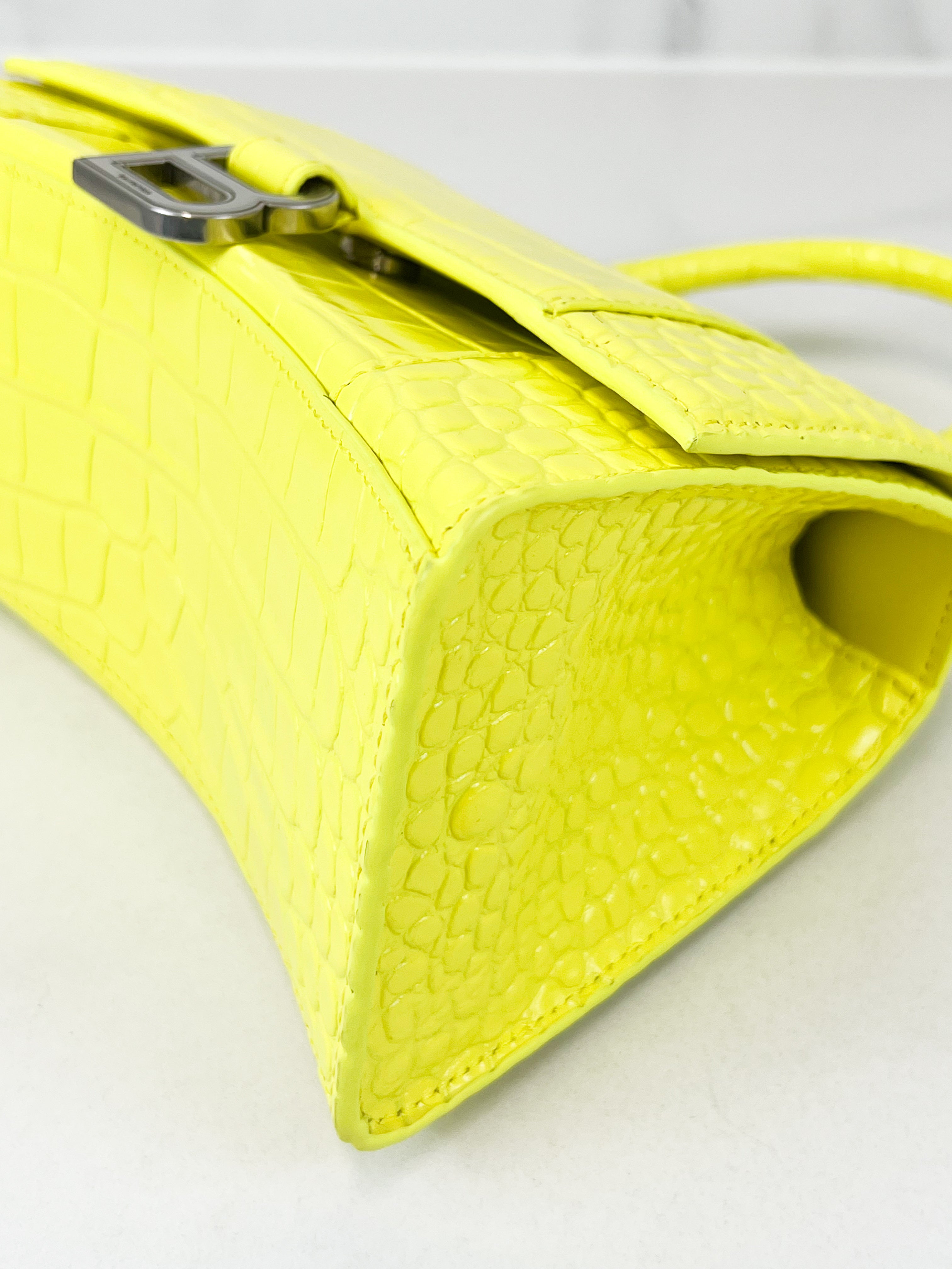 Balenciaga Small Croc Hourglass with SHW