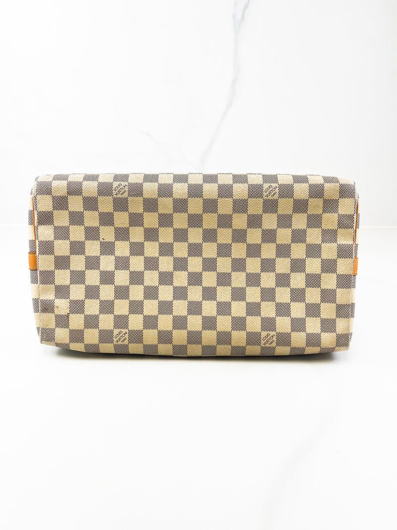 Louis Vuitton Speedy 35 Bandoulière Damier Azur Canvas