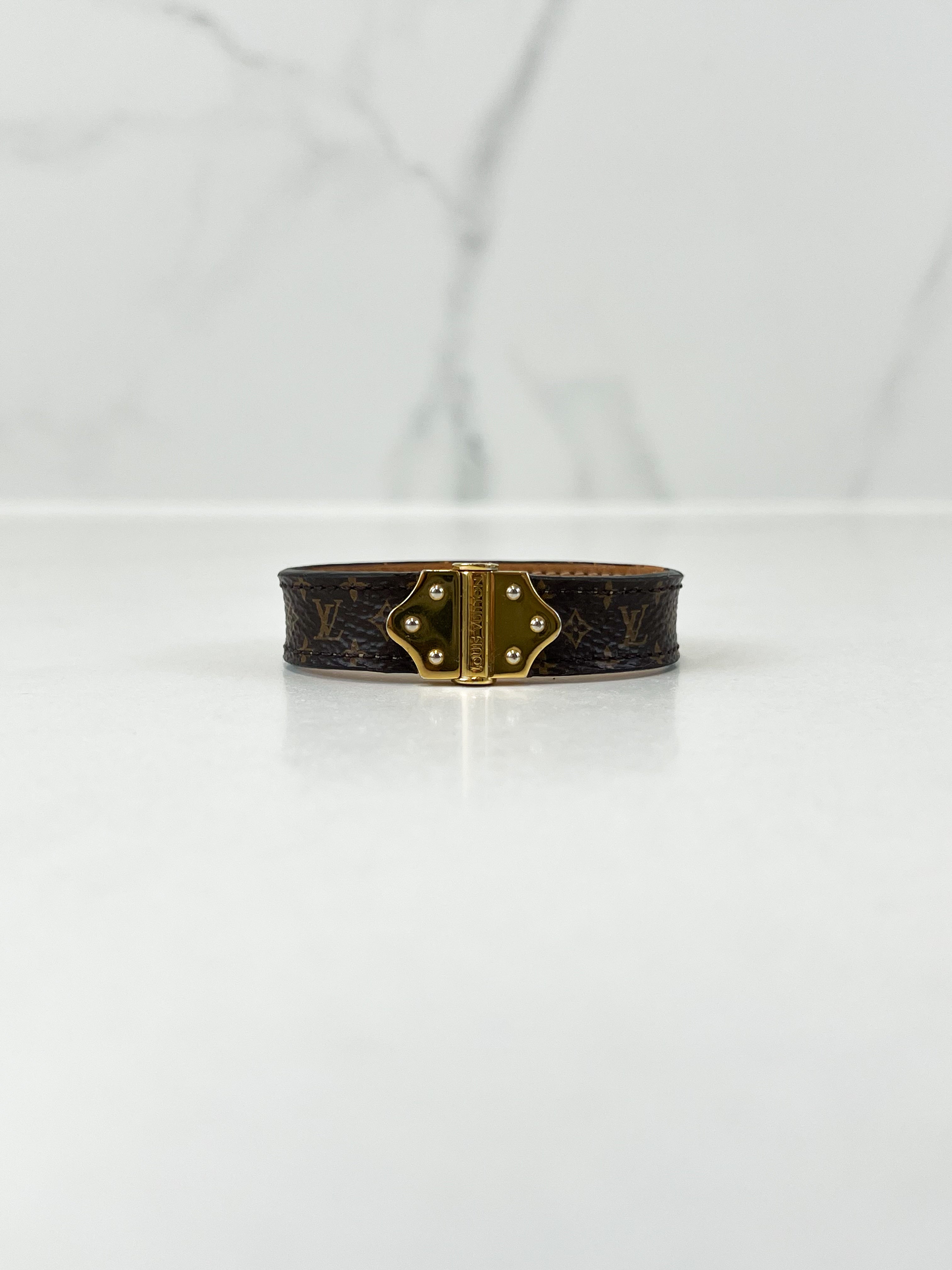 Louis Vuitton Nanogram Leather Bracelet