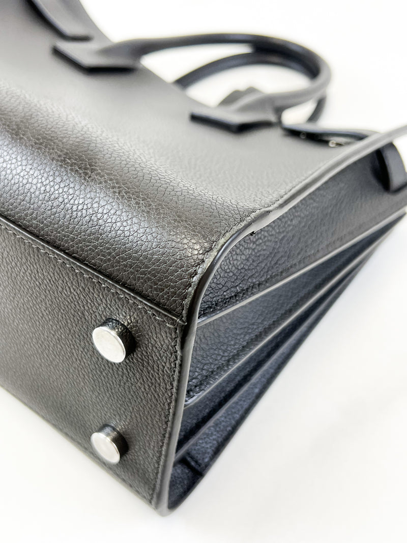 Saint Laurent Baby Sac De Jour in Charcoal Grey