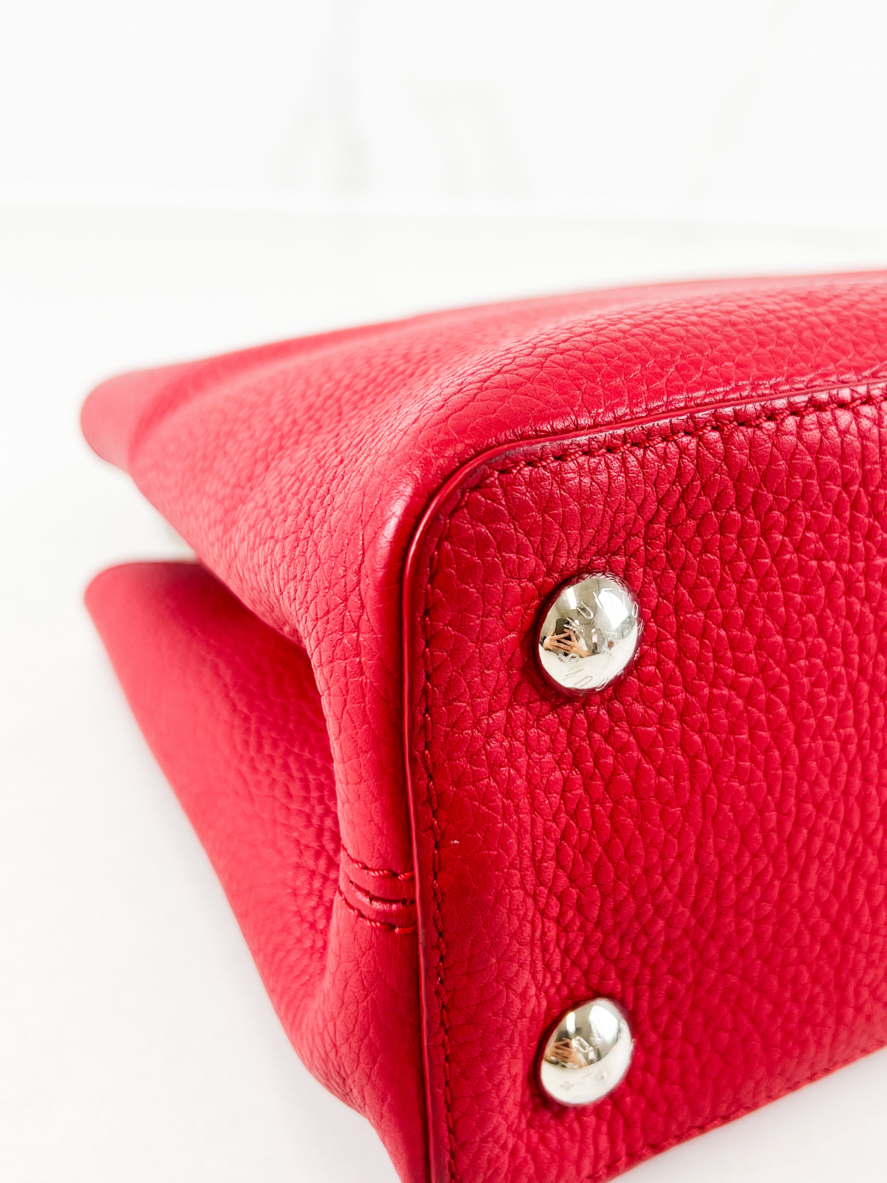 Louis Vuitton Red Capucines PM