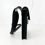 Valentino Garavani Black Flowercity Leather Crossbody