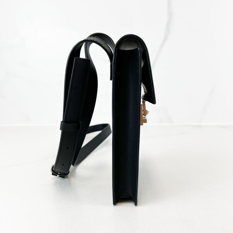 Valentino Garavani Black Flowercity Leather Crossbody