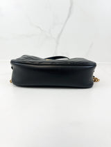 Gucci Black GG Small Marmont Shoulder Bag
