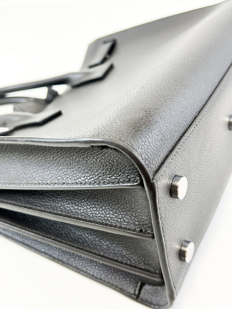 Saint Laurent Baby Sac De Jour in Charcoal Grey