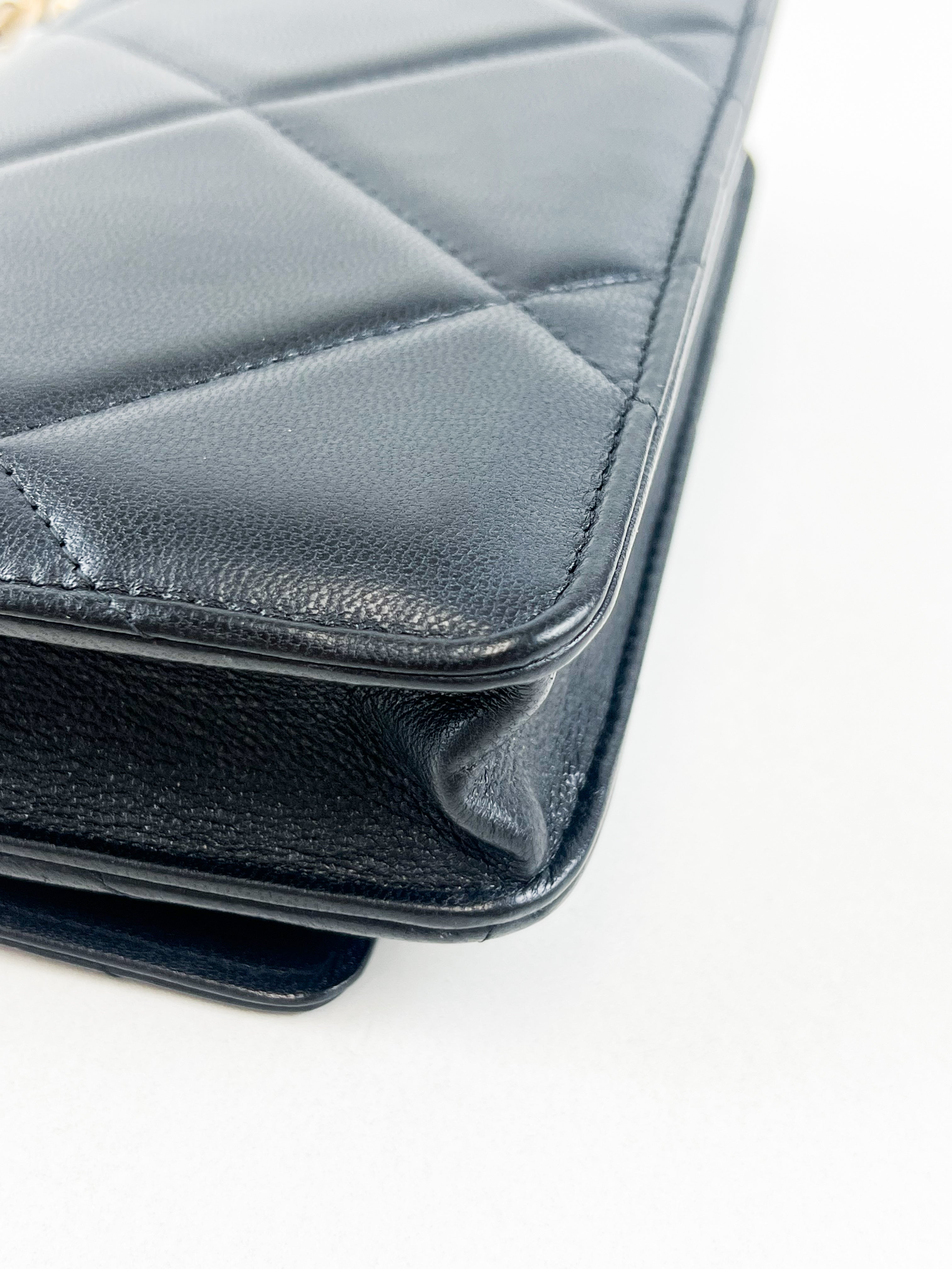 Chanel 19 Wallet on Chain WOC in Lambskin Leather