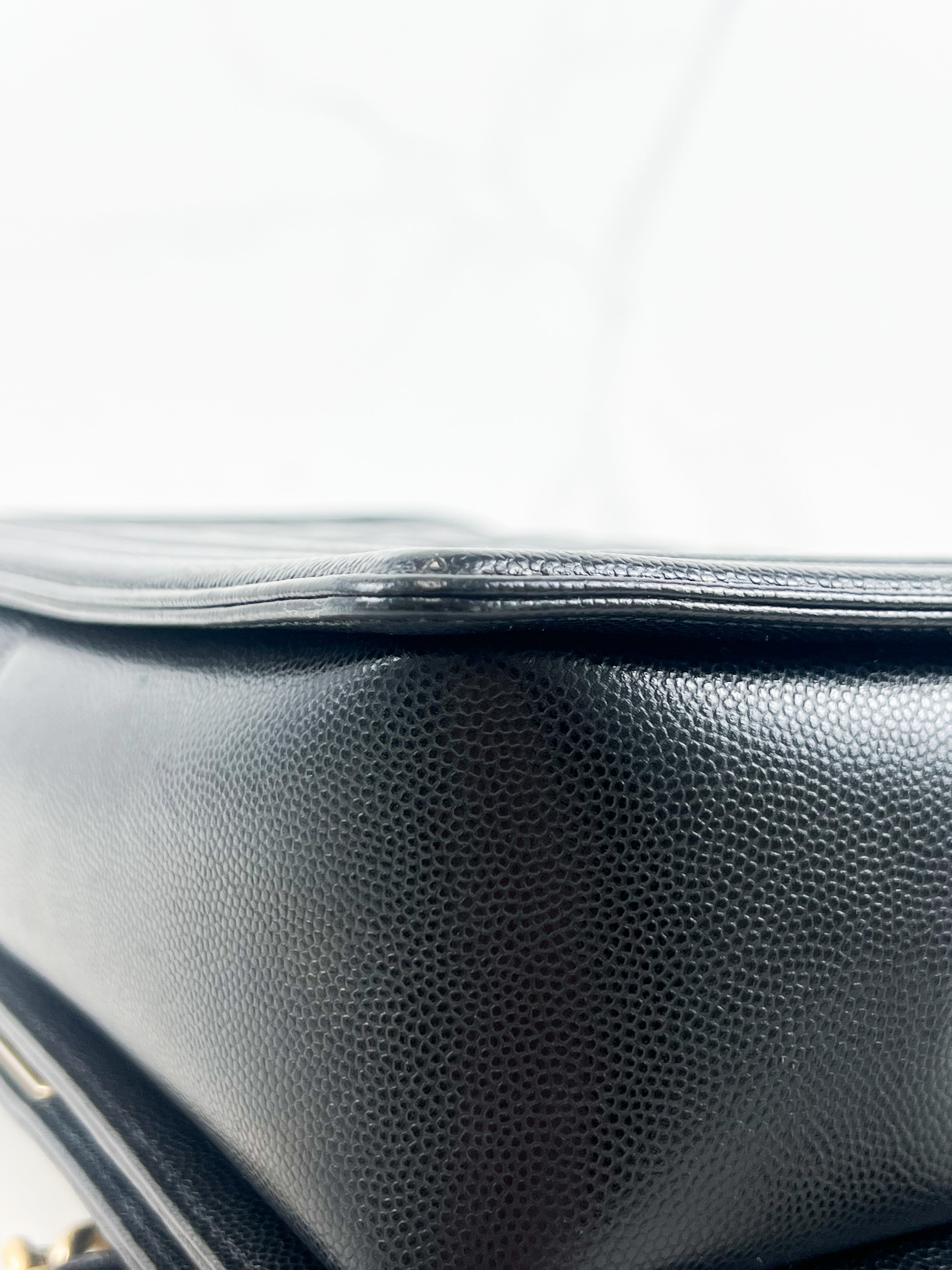 Chanel Black New Medium Caviar Boy Bag with GHW