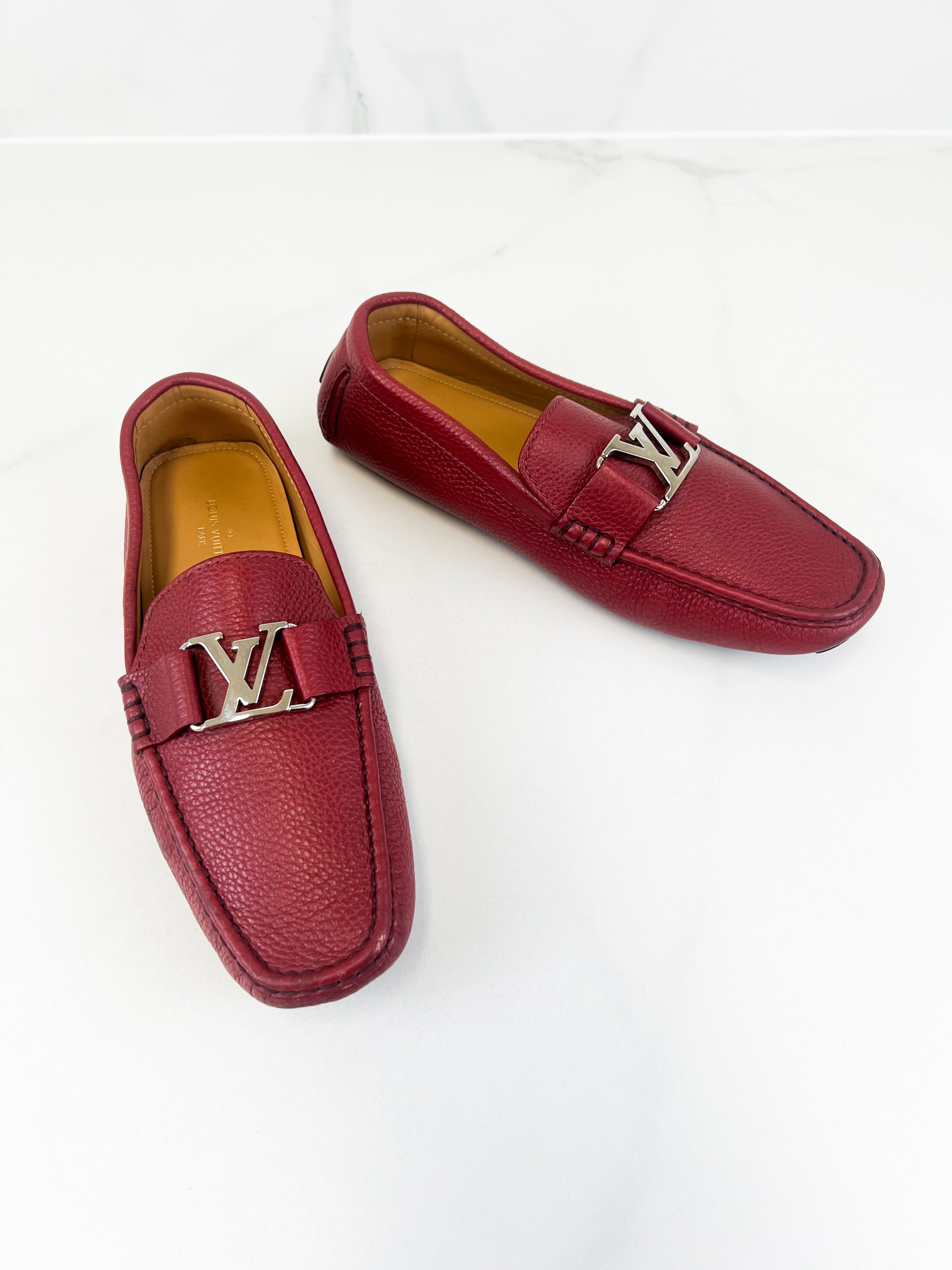 Louis Vuitton Men's Monte Carlo Moccasin Red Loafers