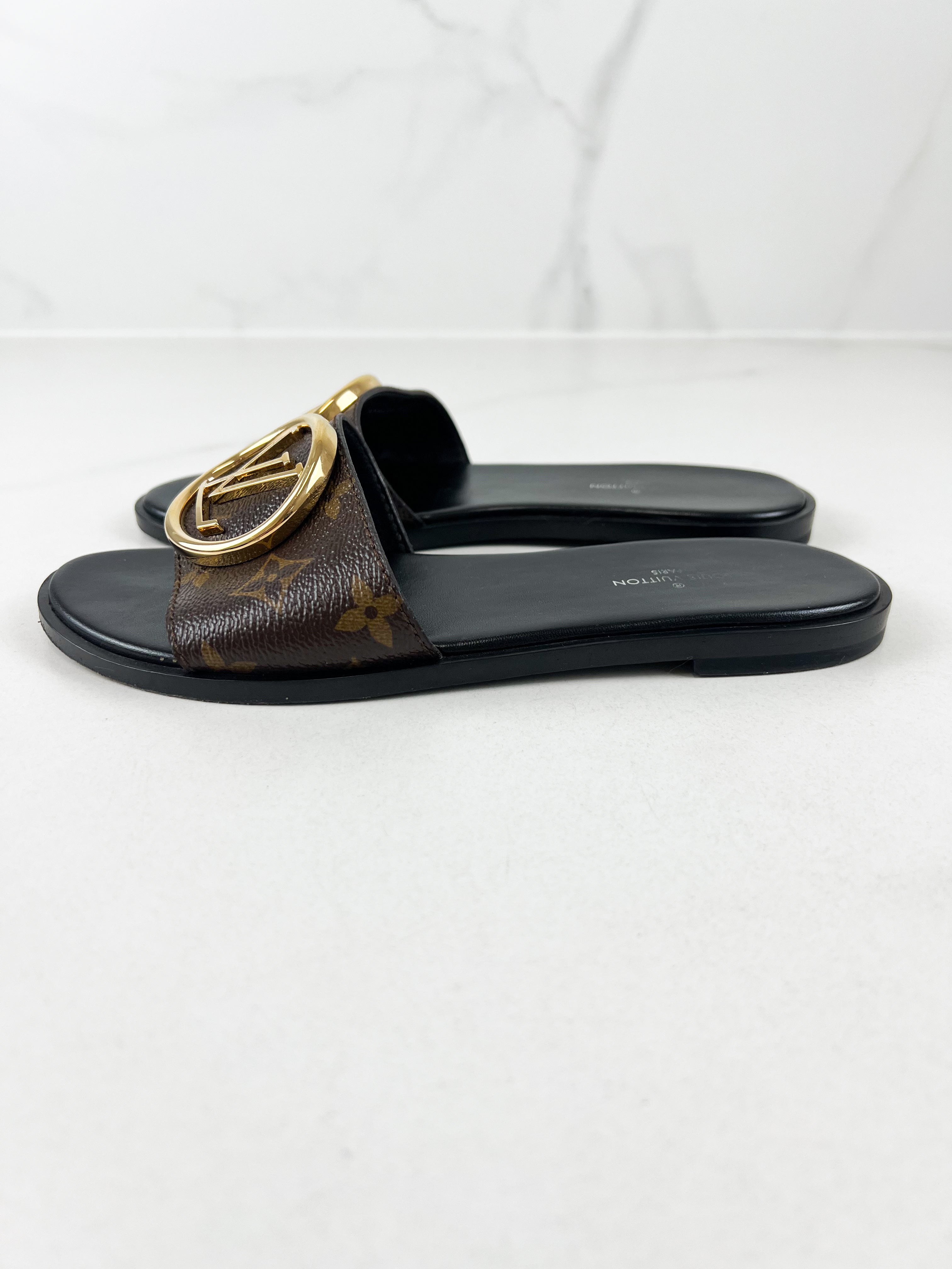 Louis Vuitton Lock It Flat Mule Size 35