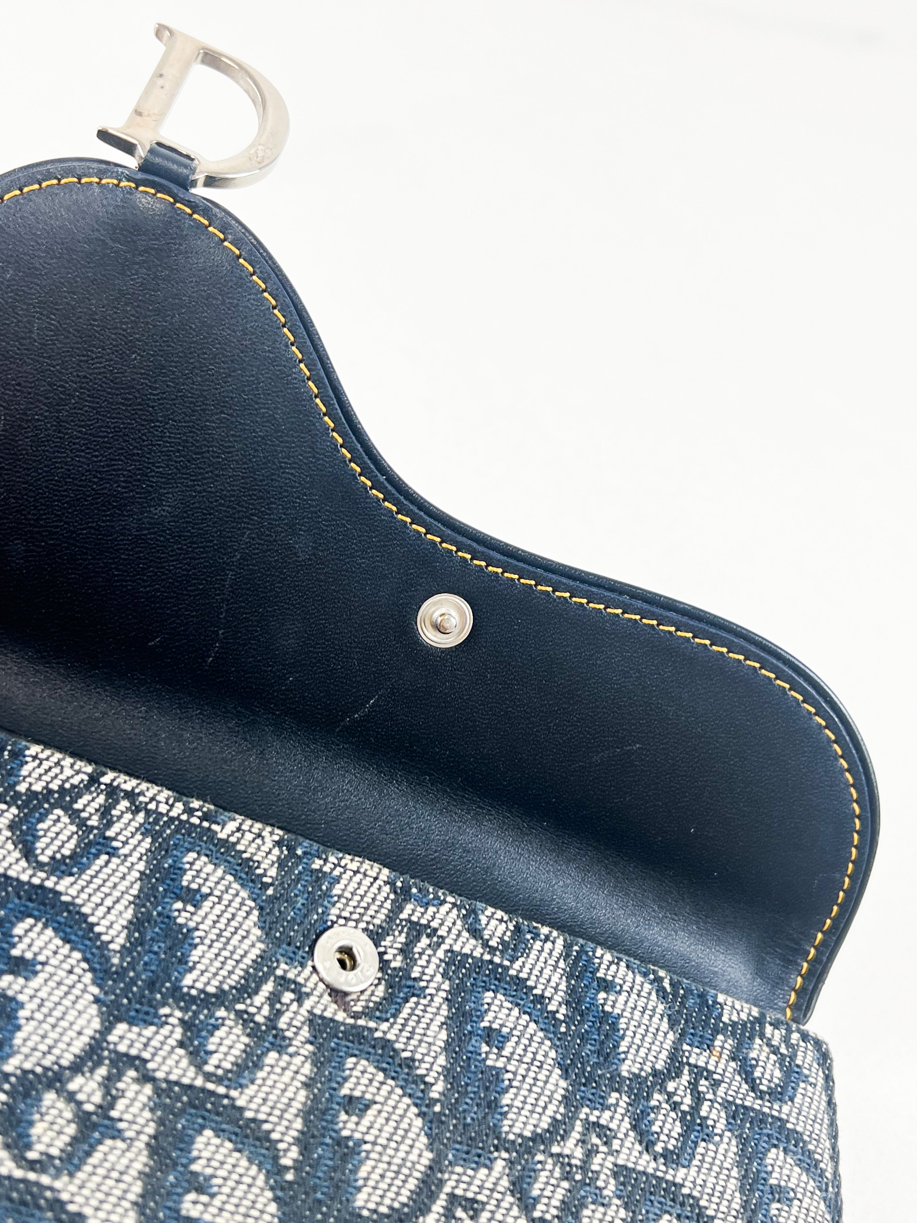 Christian Dior Saddle Trotter Wallet Purse Canvas