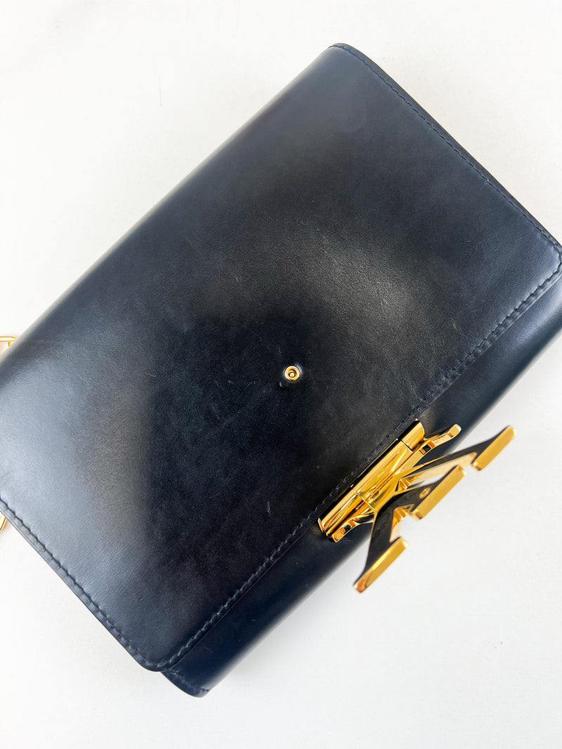 Louis Vuitton Black St Louise Chain Bag