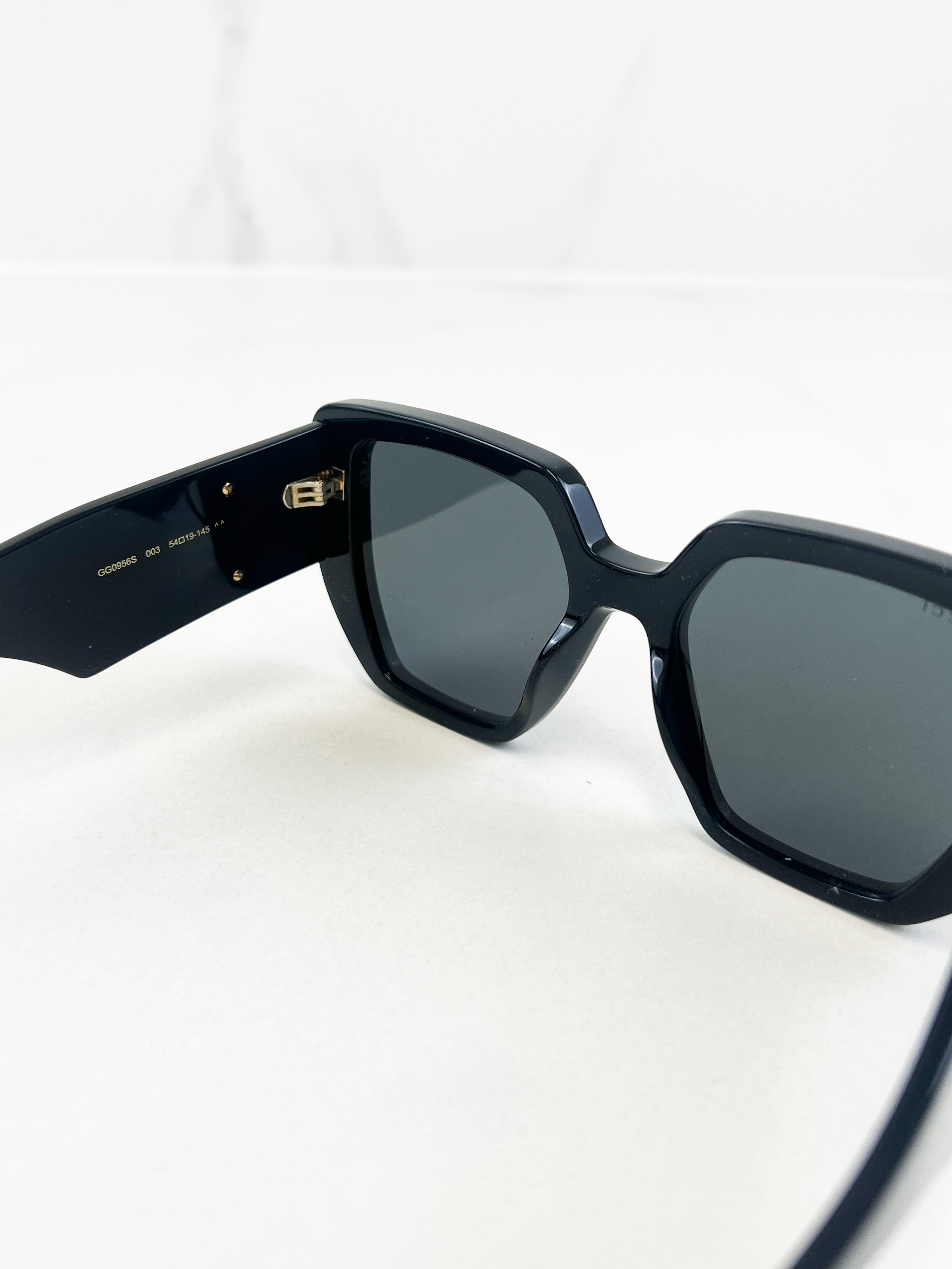 Gucci GG Logo Black Sunglasses