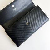 Chanel Chevron Black Wallet