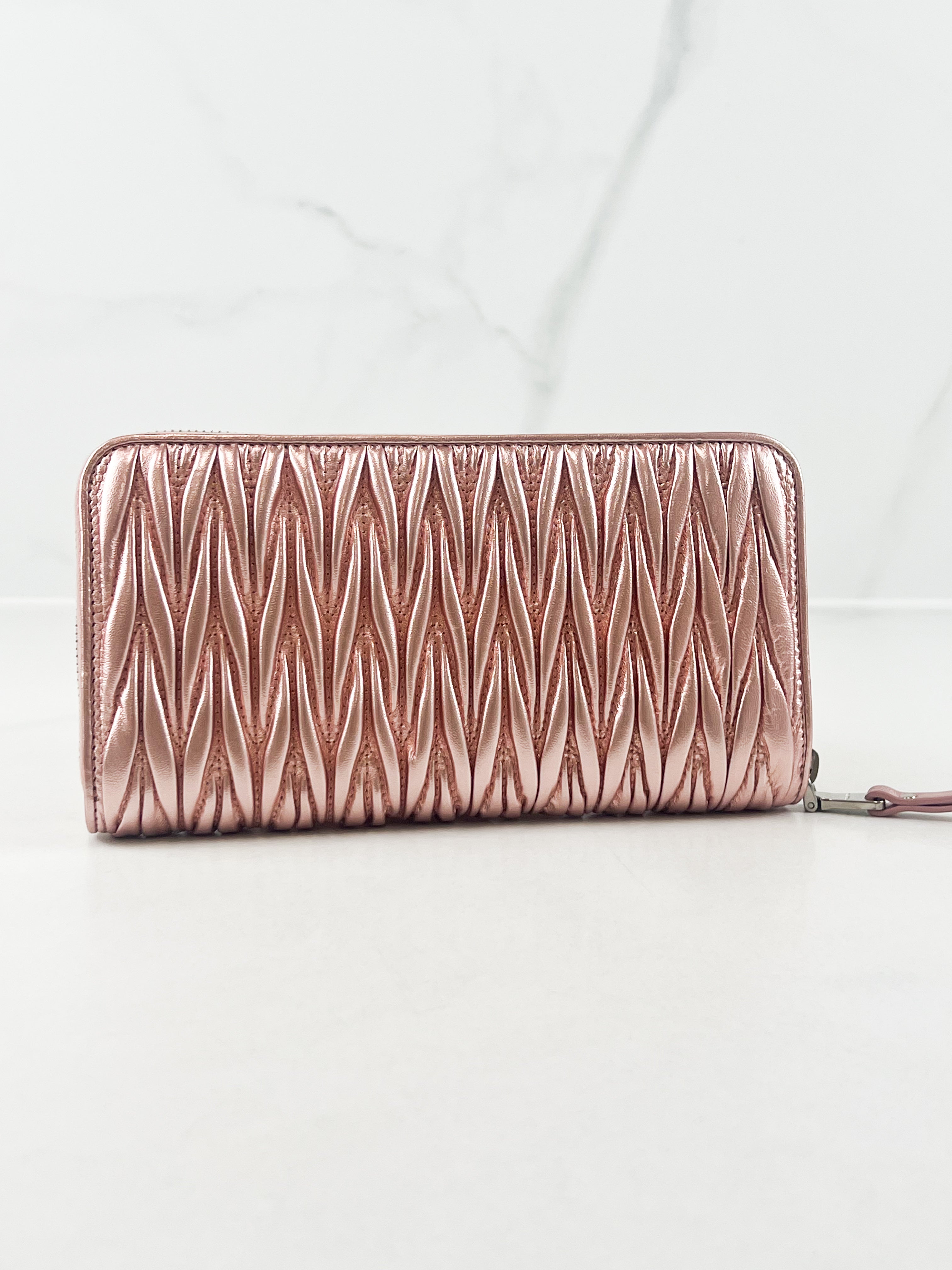 Miu Miu Nappa Matelassé Wallet