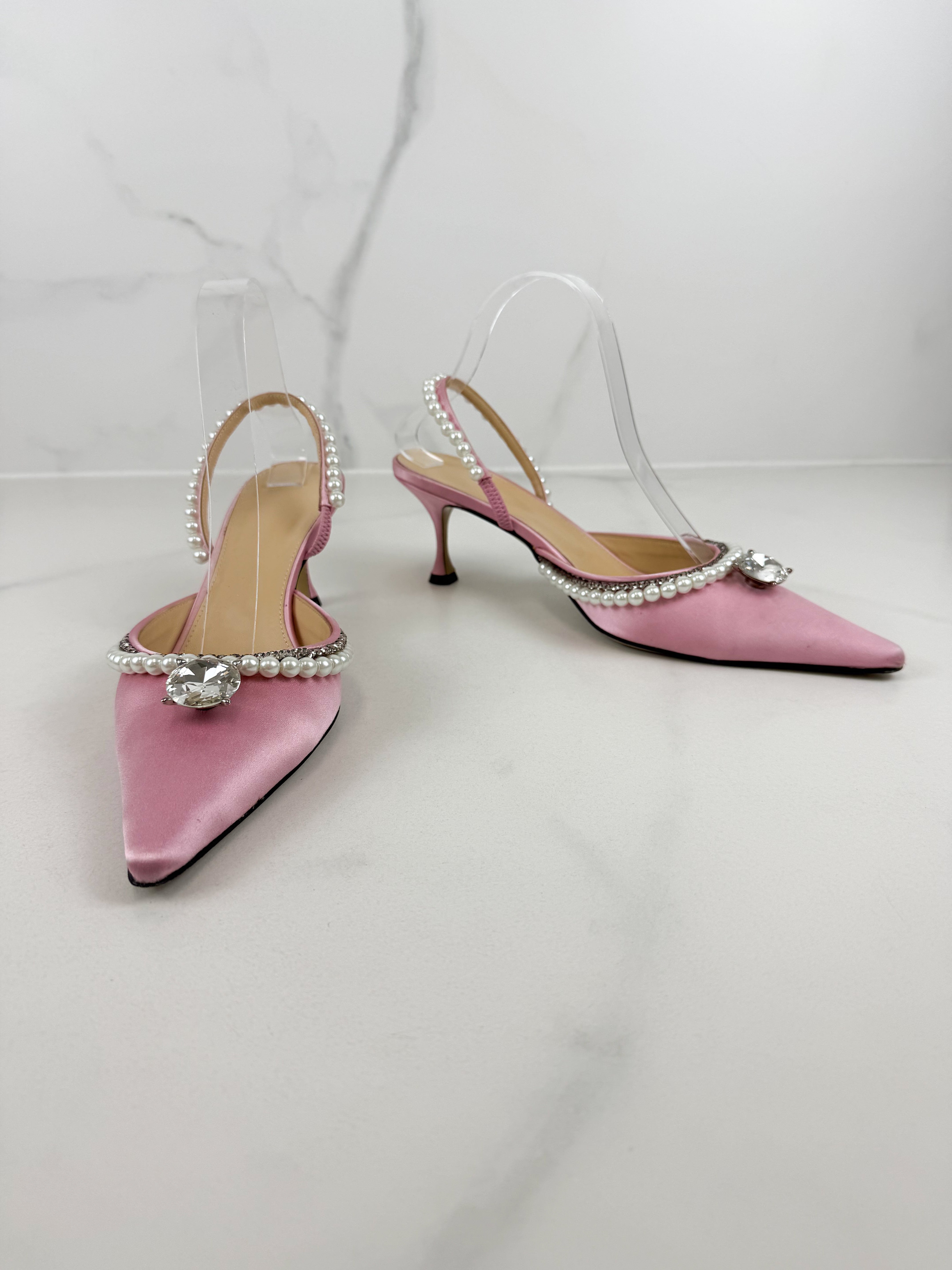 Mach & Mach Diamond & Pearls Kitten Heel Size 41