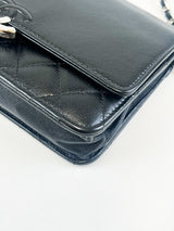 Chanel Black Calfskin CC WOC with SHW