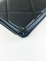 Chanel 19 Black Wallet on Chain WOC in Lambskin Leather