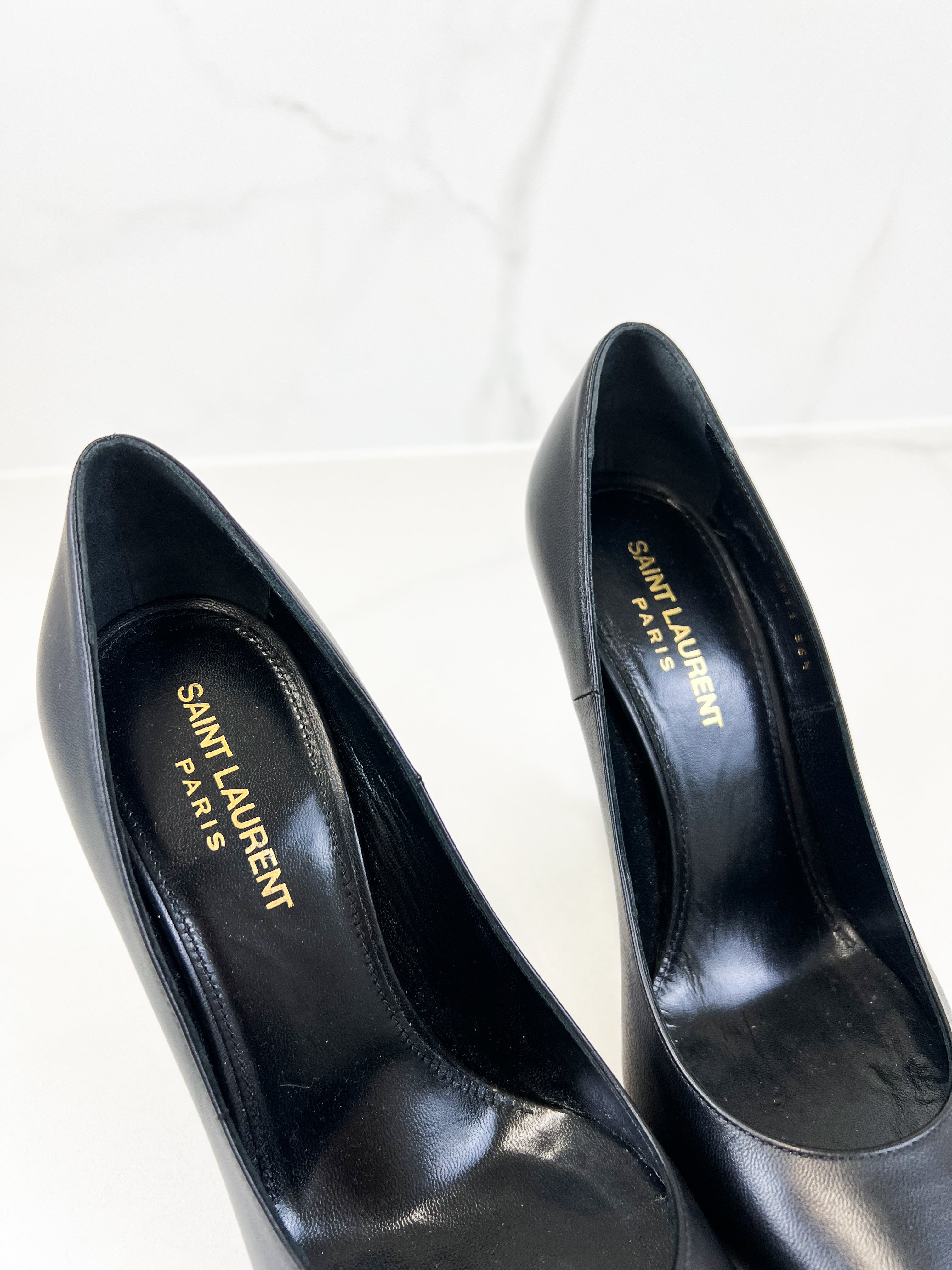 Saint Laurent Opyum Pump in Leather Size 36.5
