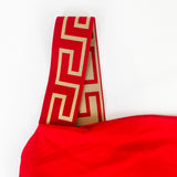 Versace Red Greca Swimsuit Size 3