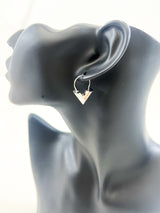 Louis Vuitton V Earrings in Silver Metal