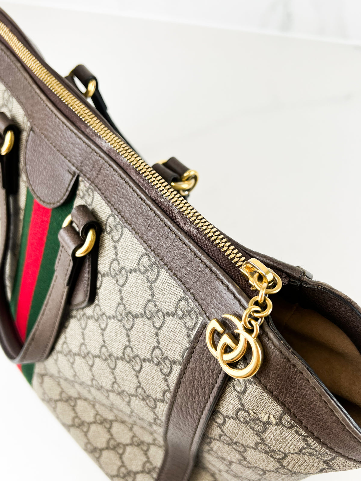 Gucci Medium GG Supreme Ophidia Tote Bag