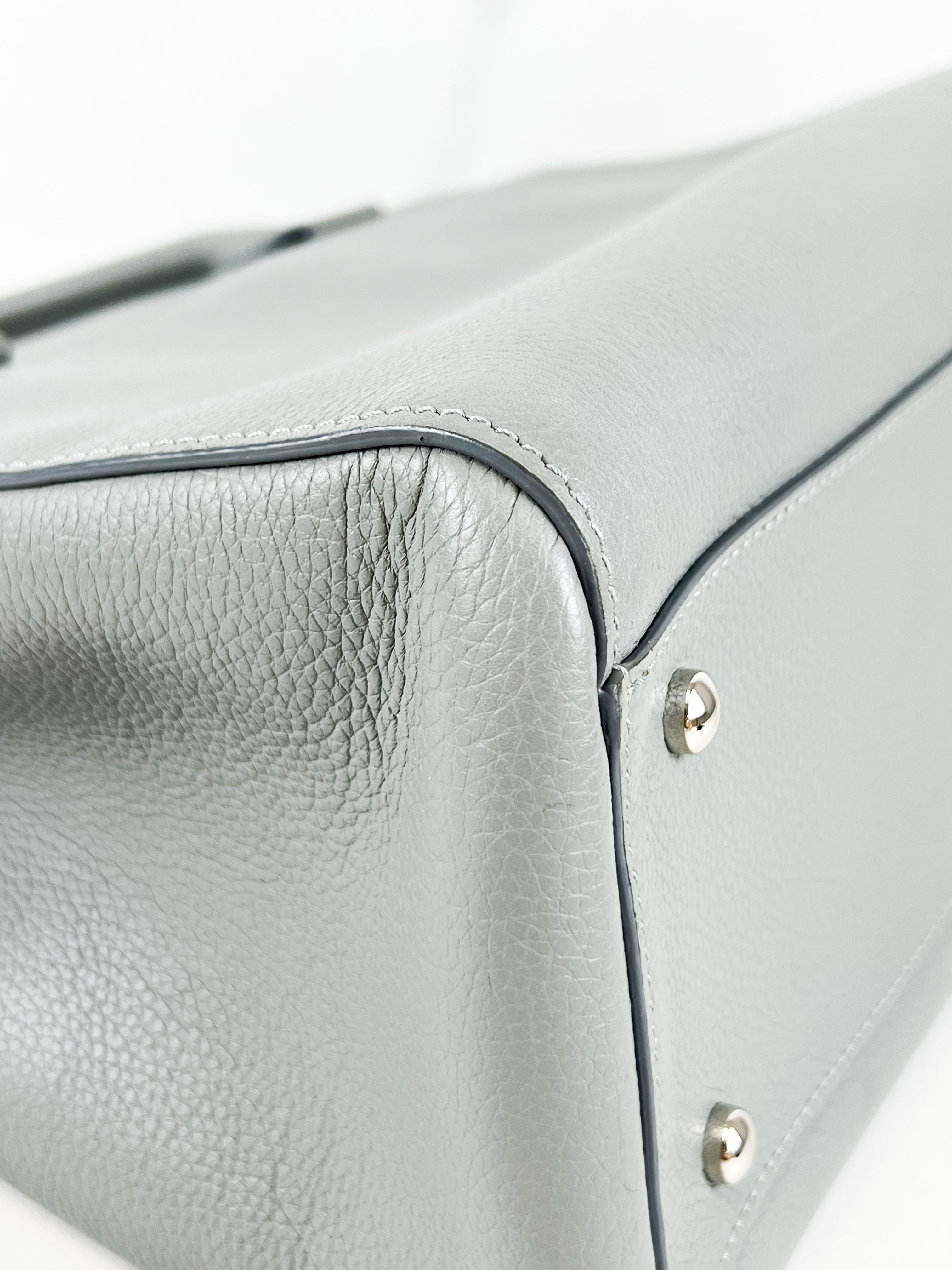 Chanel Neo Executive Tote in Grey Grained Calsfskin